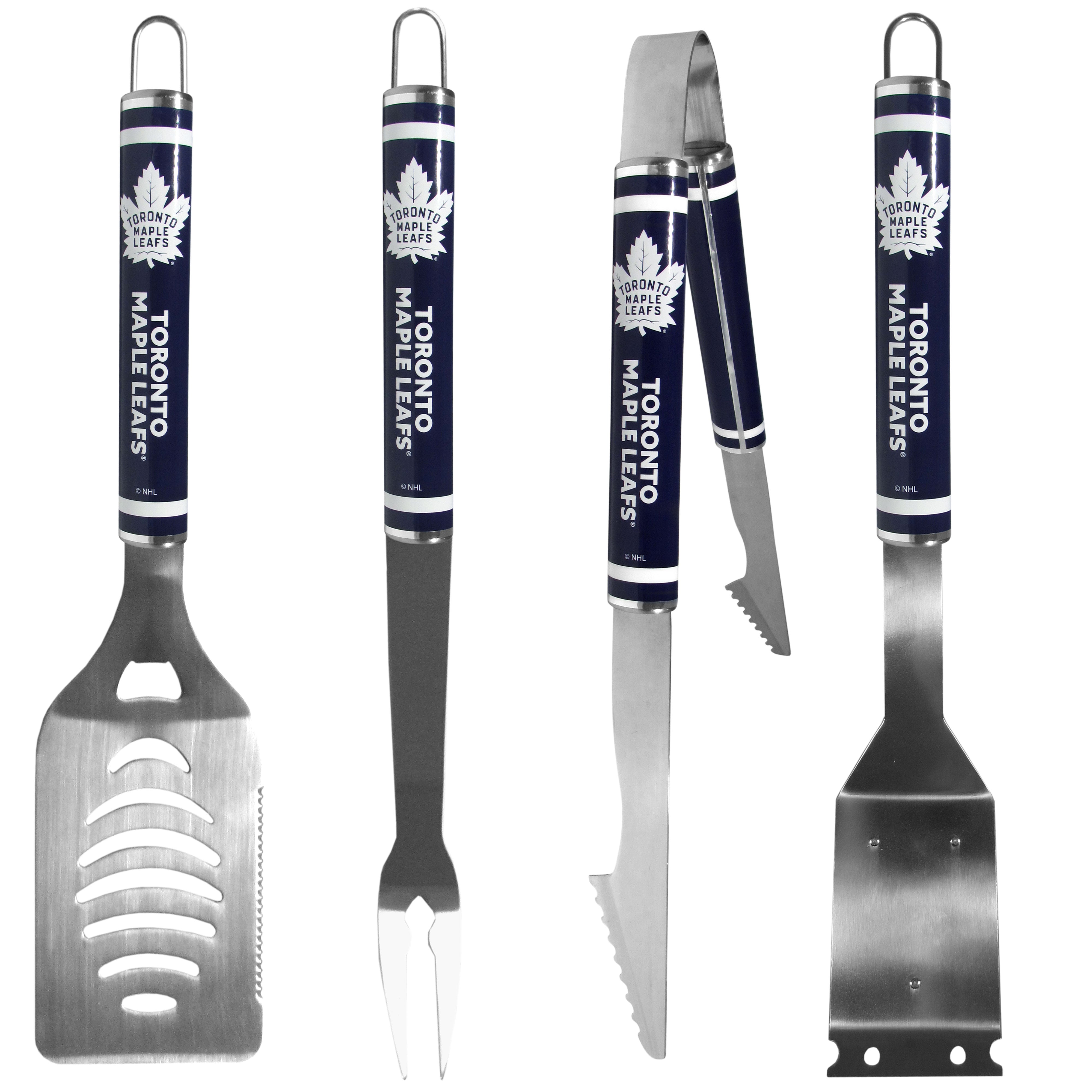 Toronto Maple Leafs 4 pc Logo Grill Tool Set