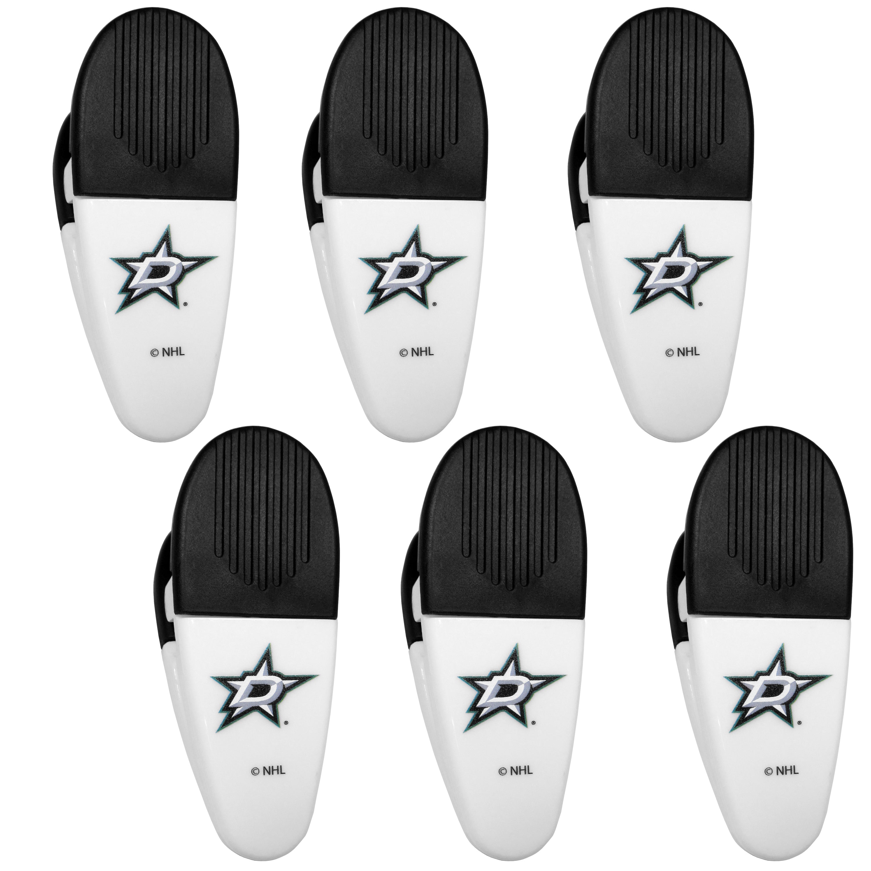 Dallas Stars Chip Clip Magnets, 6pk