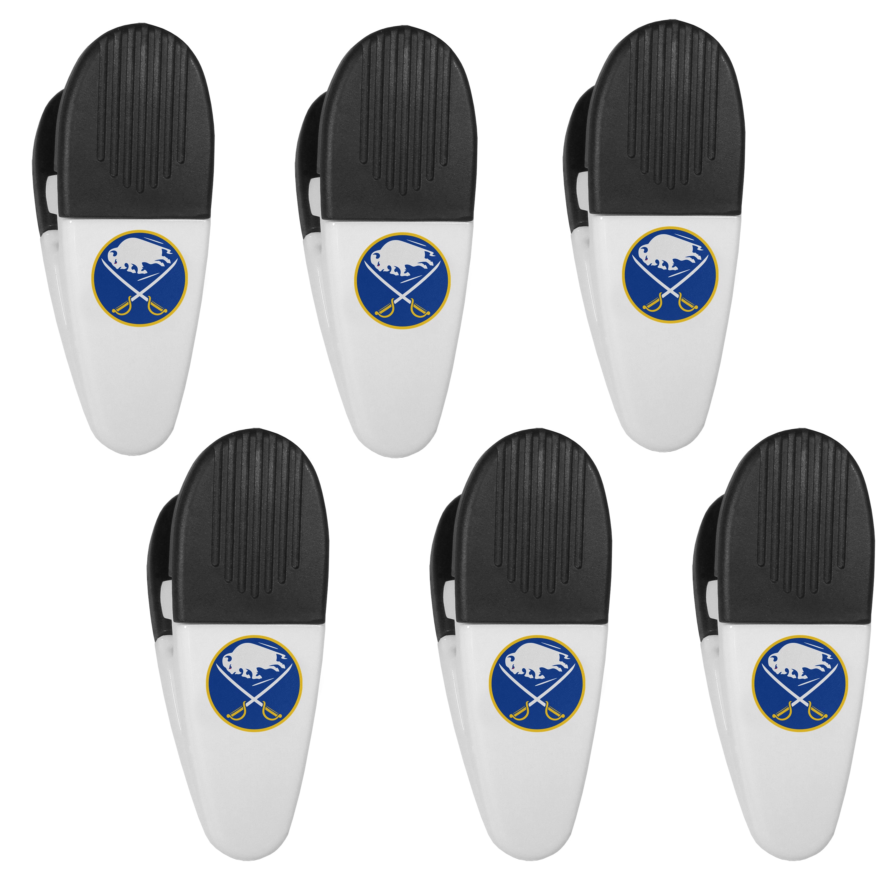 Buffalo Sabres Chip Clip Magnets, 6pk