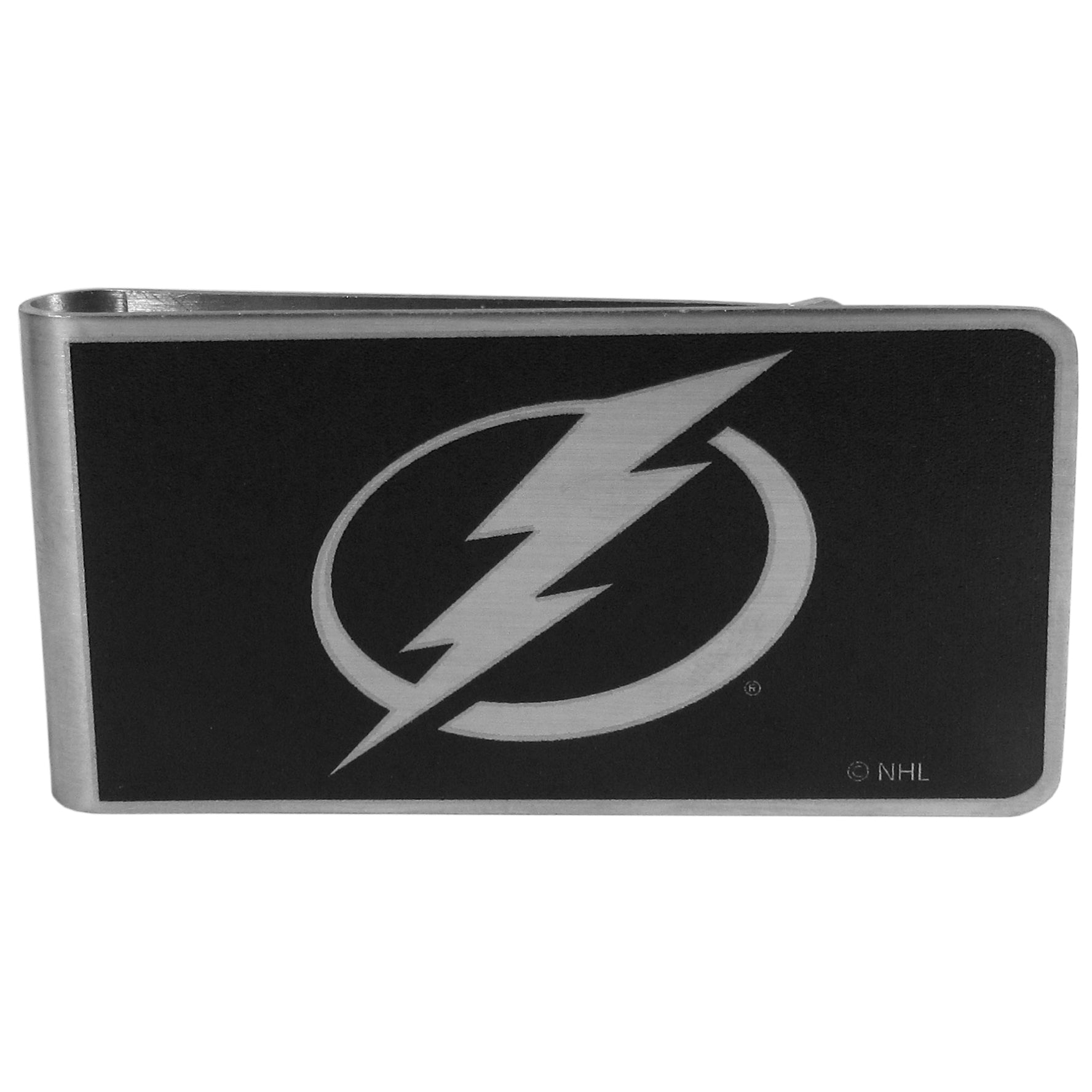 Tampa Bay Lightning Black and Steel Money Clip