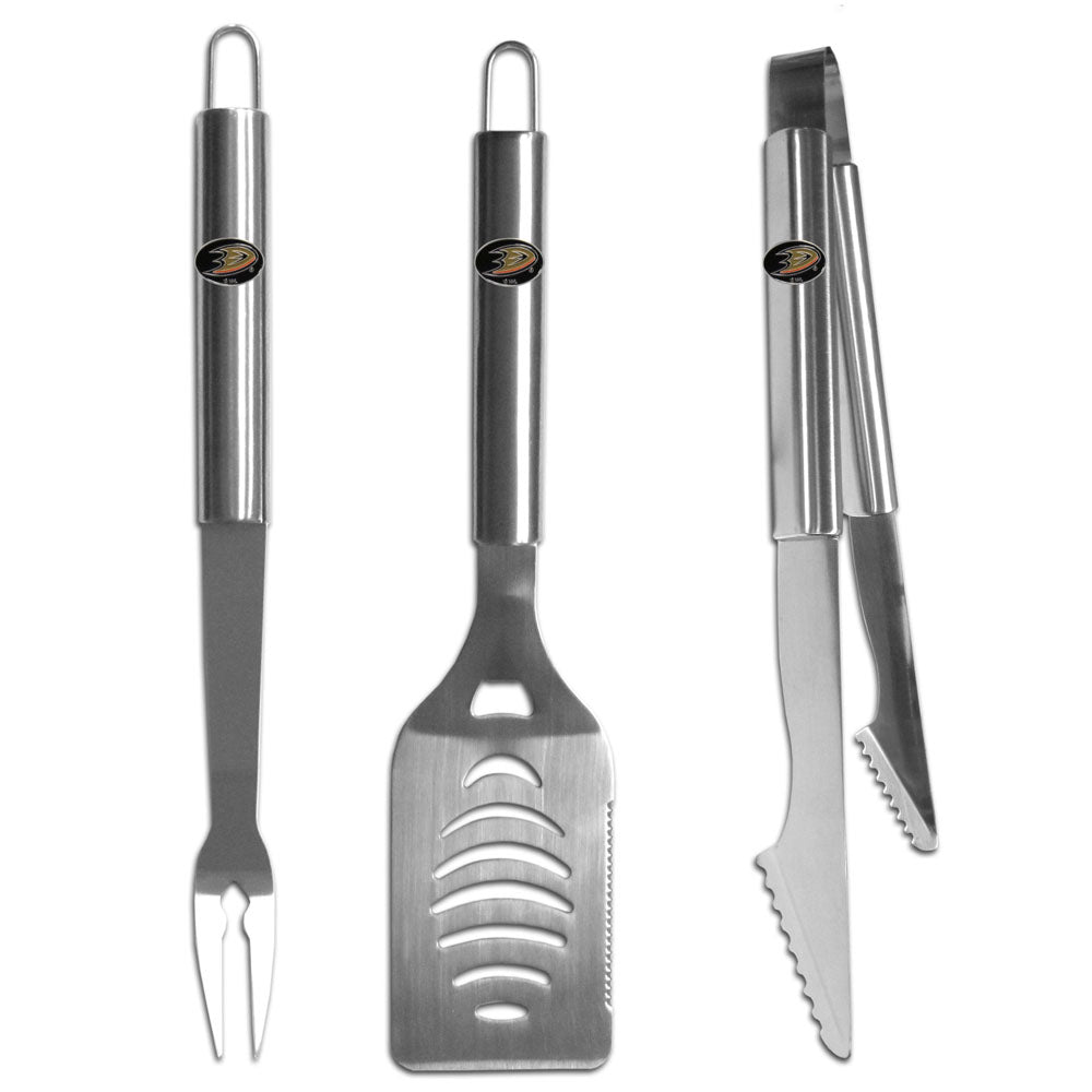 Anaheim Ducks 3 pc Stainless Steel BBQ Set