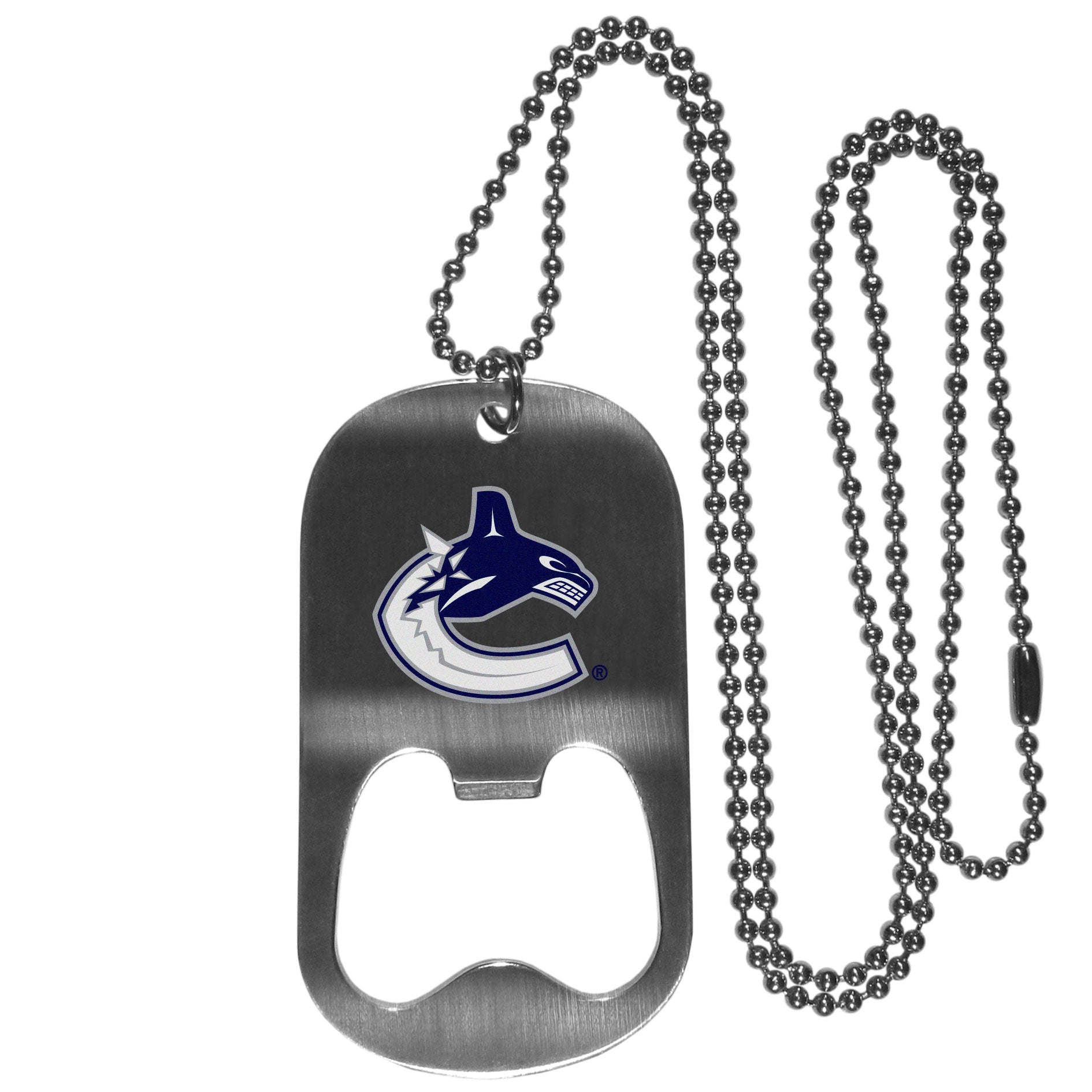 Vancouver Canucks Bottle Opener Tag Necklace