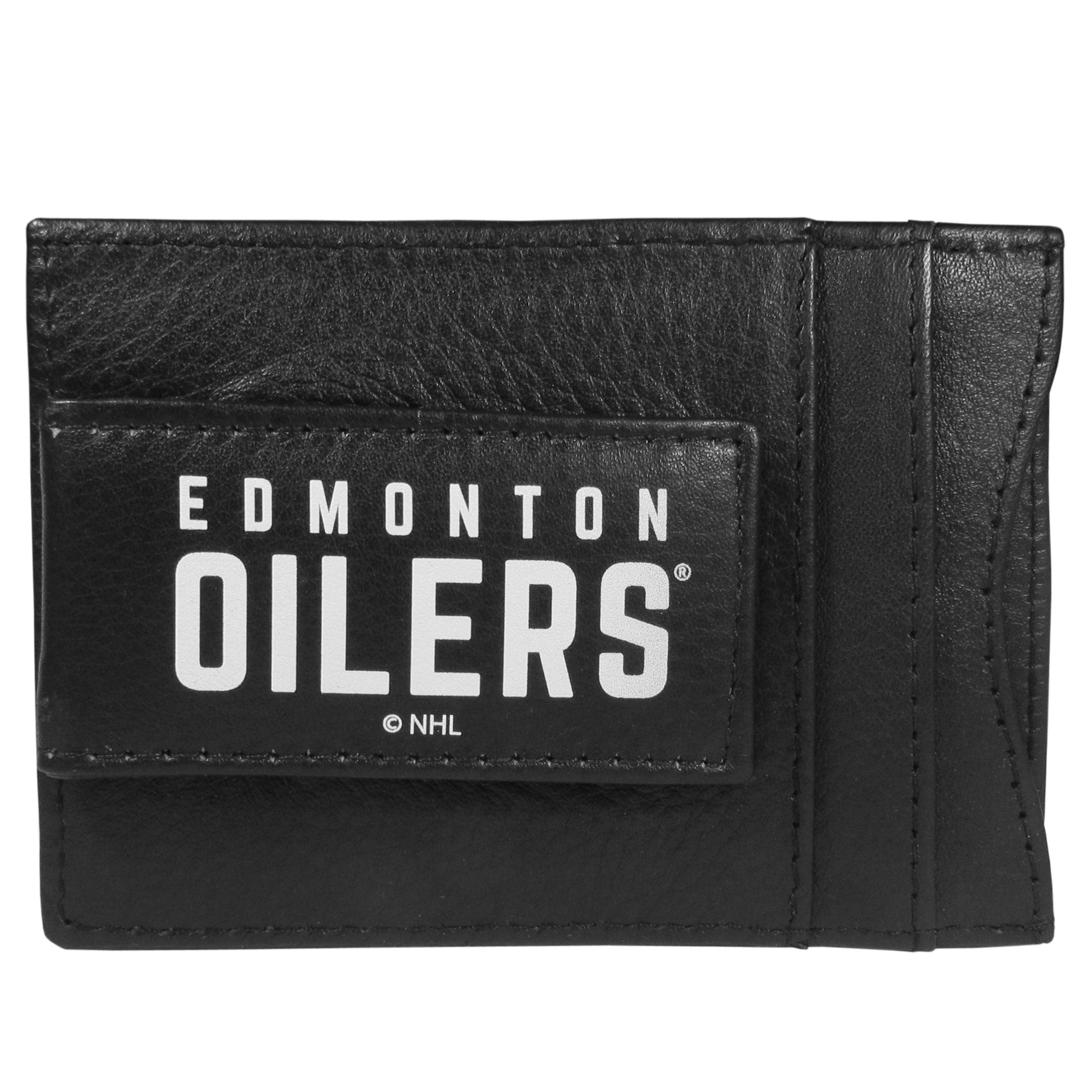 Edmonton Oilers Logo Leather Cash and Cardholder