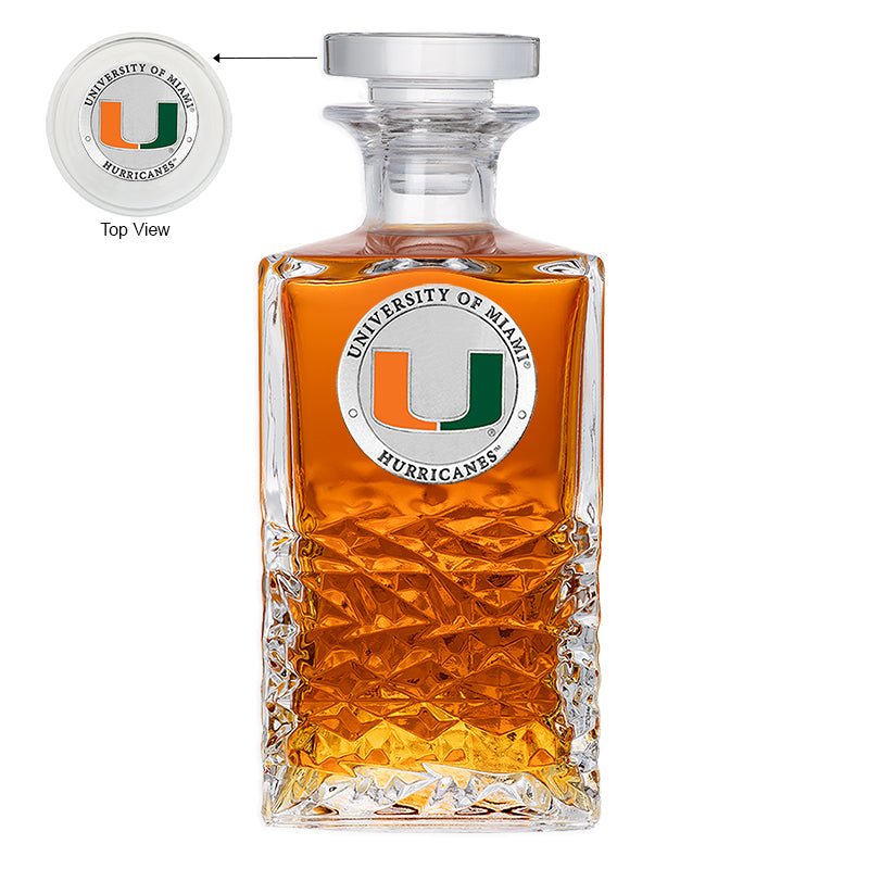 University of Miami Heritage Decanter - Sports Gifts, Sports Memorabilia, Sports Collectibles, Fan Shop