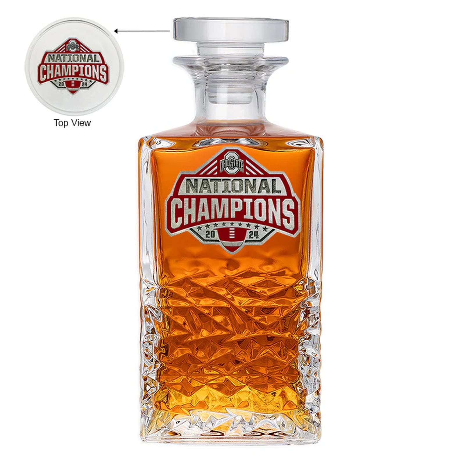 2024-25 Ohio State Football Championship Heritage Decanter - Sports Gifts, Sports Memorabilia, Sports Collectibles, Fan Shop