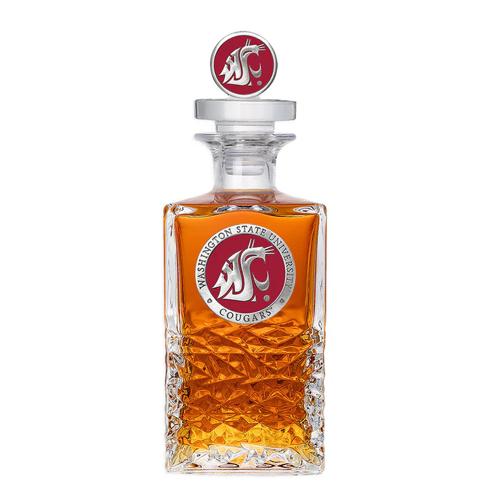 Washington State University Heritage Decanter with 3D Top - Sports Gifts, Sports Memorabilia, Sports Collectibles, Fan Shop