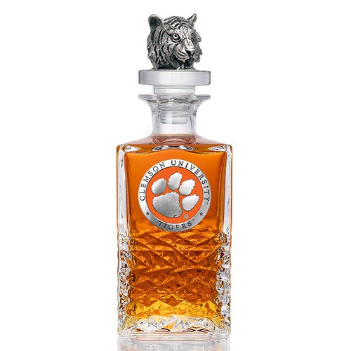 Clemson University Heritage Decanter with 3D Top - Sports Gifts, Sports Memorabilia, Sports Collectibles, Fan Shop