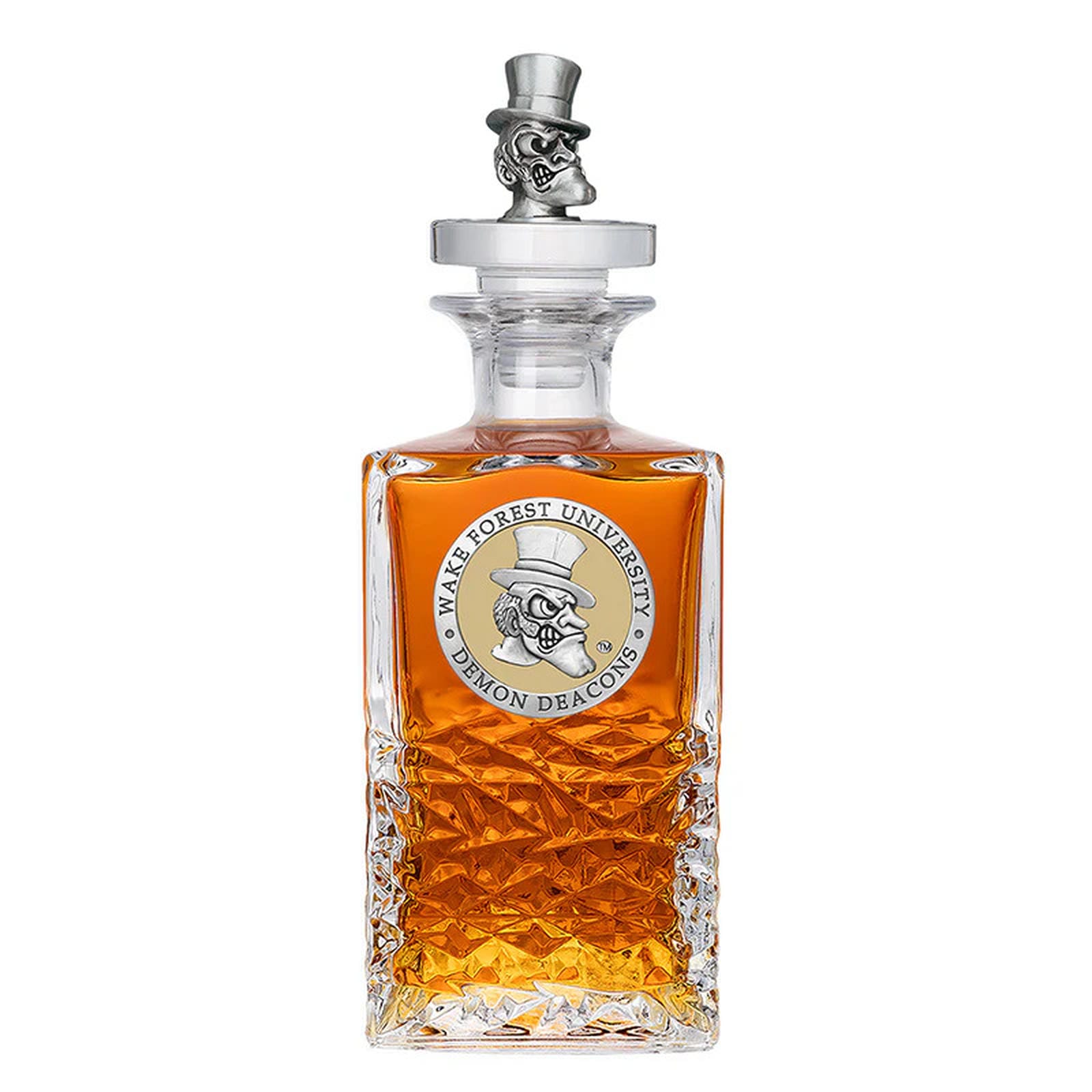 Wake Forest University Heritage Decanter with 3D Top - Sports Gifts, Sports Memorabilia, Sports Collectibles, Fan Shop