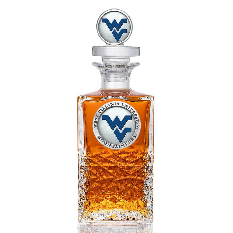 West Virginia University Heritage Decanter with 3D Top - Sports Gifts, Sports Memorabilia, Sports Collectibles, Fan Shop