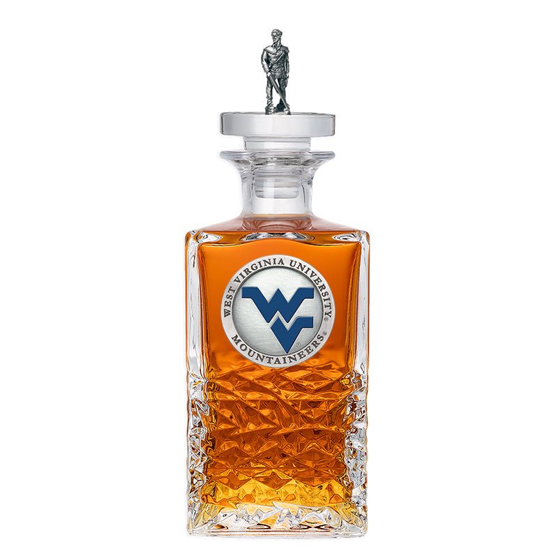 West Virginia University Heritage Decanter with 3D Top - Sports Gifts, Sports Memorabilia, Sports Collectibles, Fan Shop