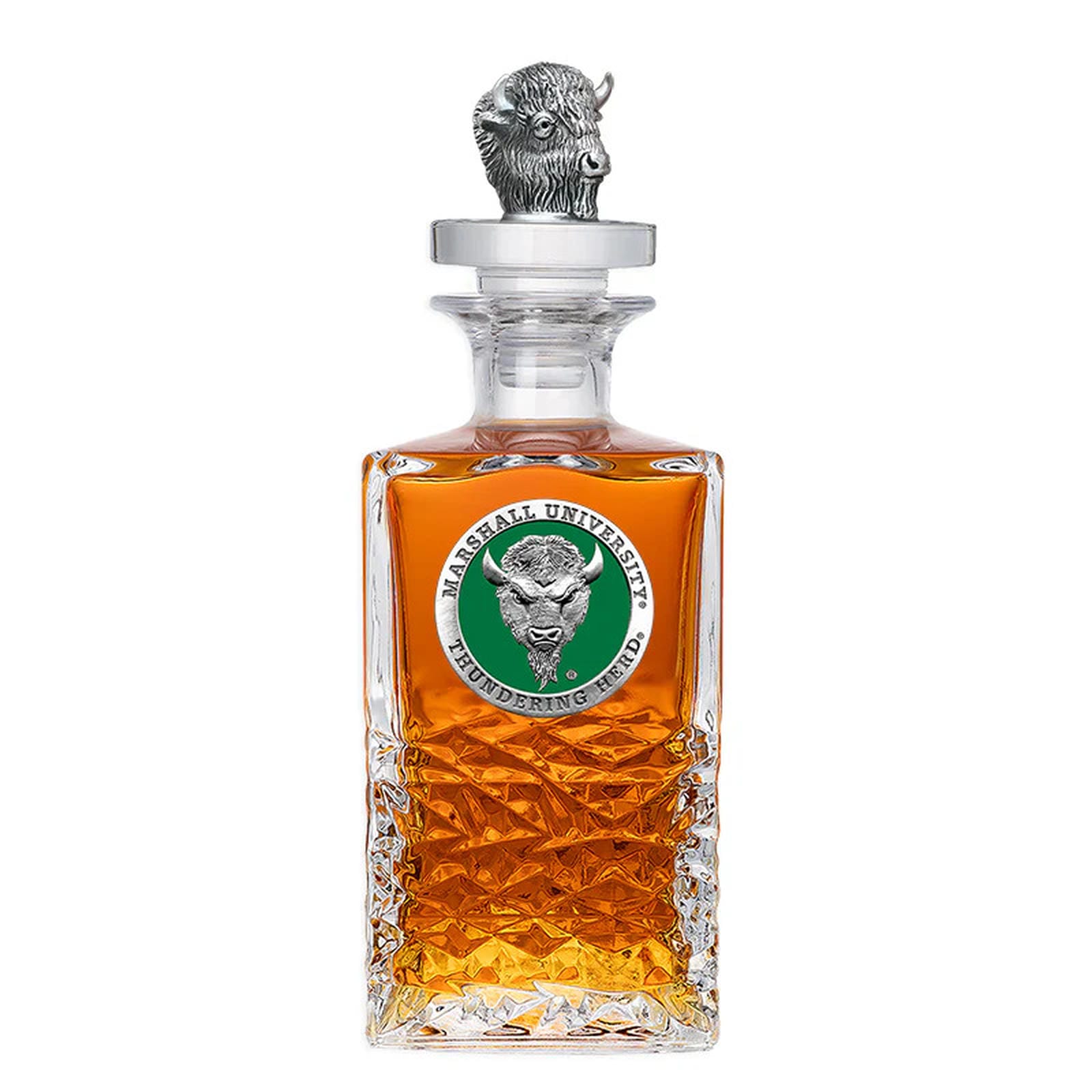 Marshall University Heritage Decanter with 3D Top - Sports Gifts, Sports Memorabilia, Sports Collectibles, Fan Shop