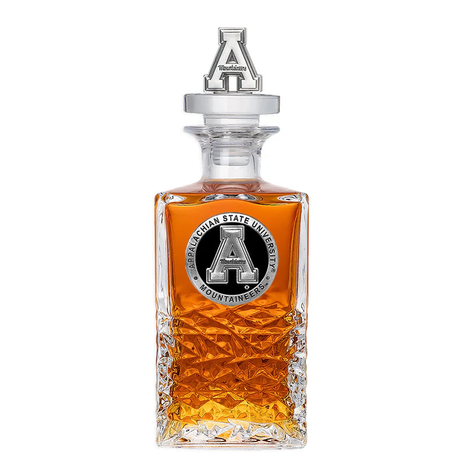 Appalachian State University Heritage Decanter with 3D Top - Sports Gifts, Sports Memorabilia, Sports Collectibles, Fan Shop