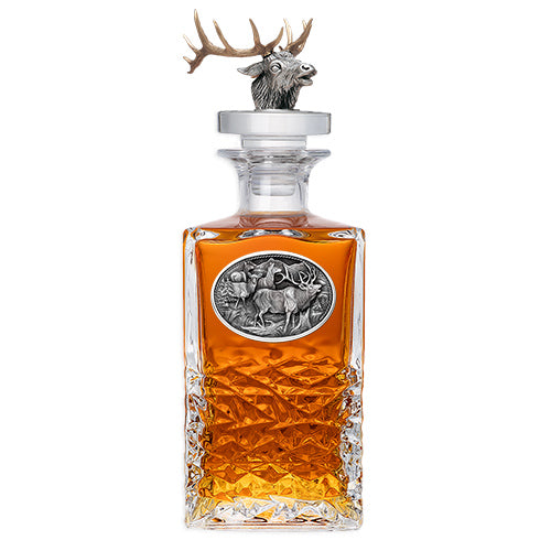 Elk Heritage Decanter with 3D Top - Sports Collectibles, Sports Memorabilia, Sports Fan Shop, Sports Gifts