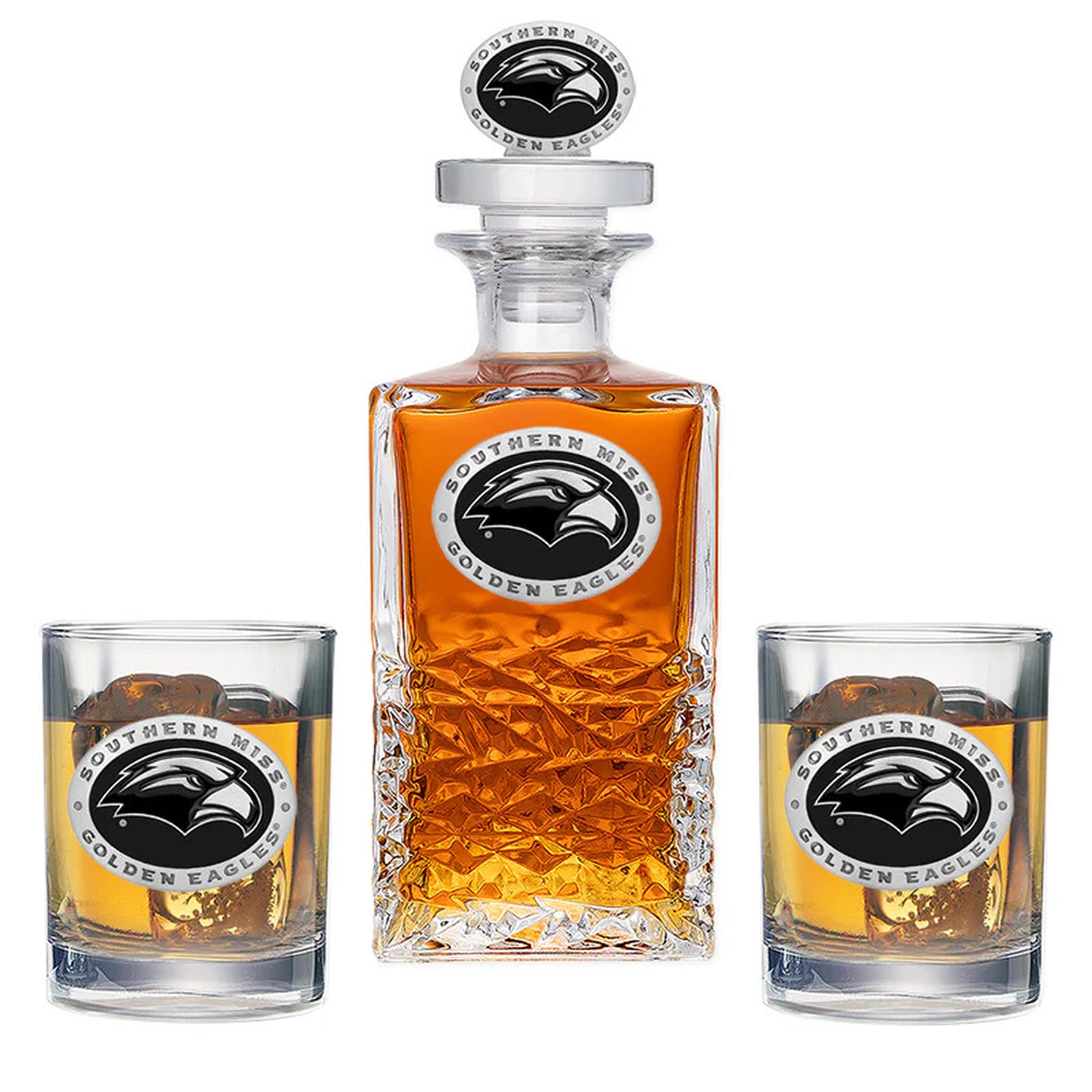 University of Southern Mississippi Heritage Decanter with 3D Top - Sports Gifts, Sports Memorabilia, Sports Collectibles, Fan Shop