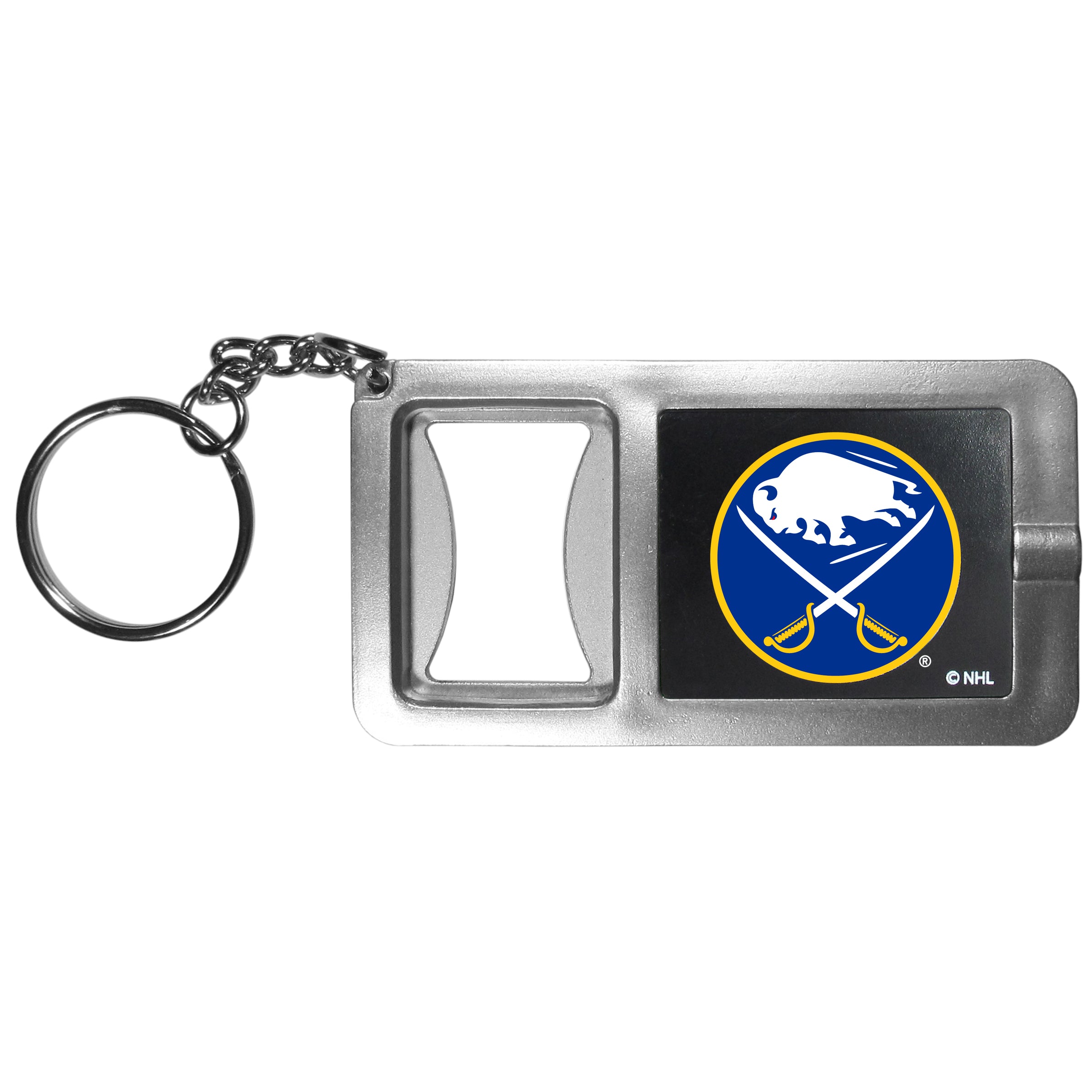 Buffalo Sabres Flashlight Key Chain with Bottle Opener