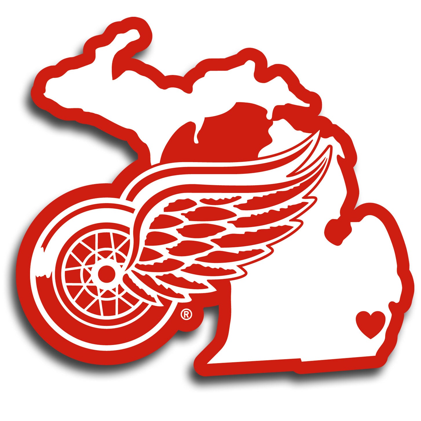 Detroit Red Wings Home State Decal