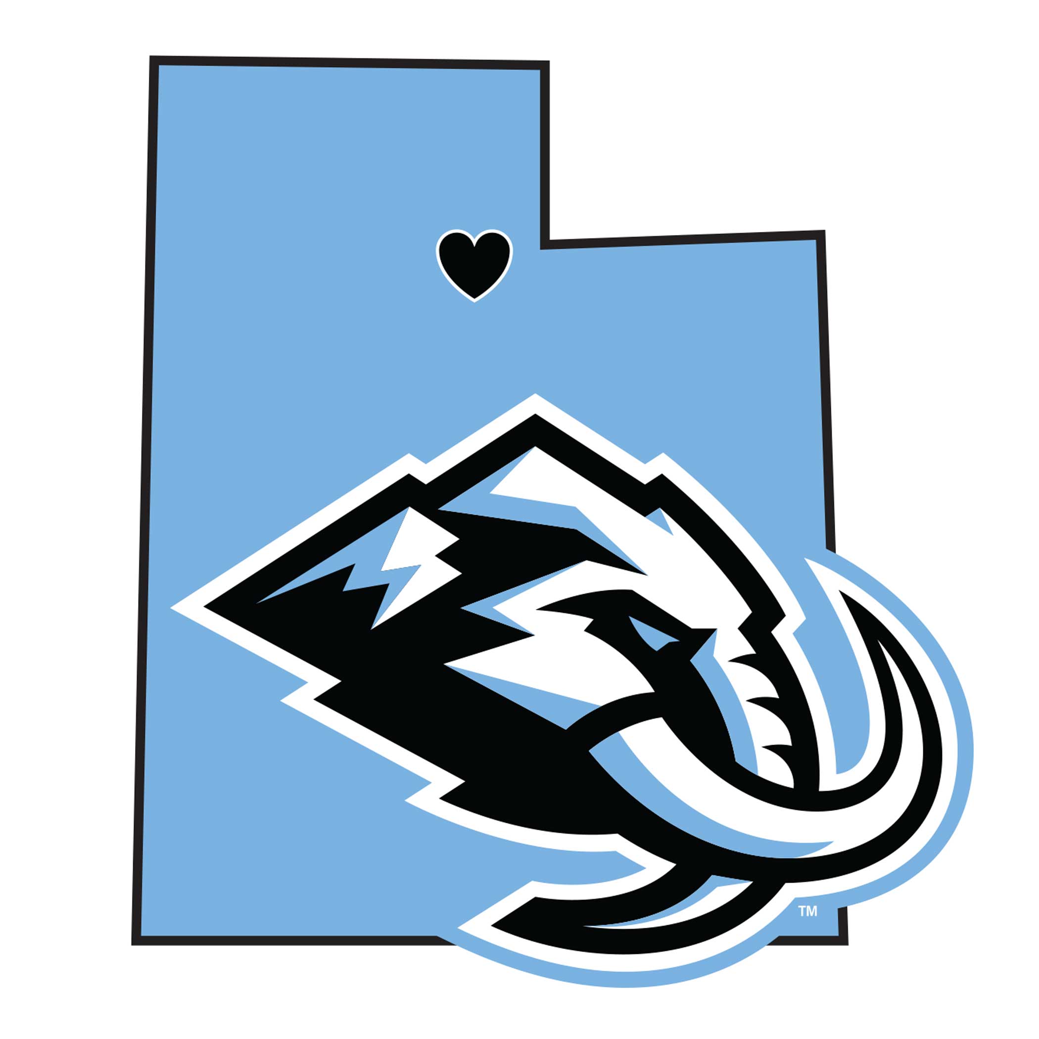Utah Mammoth Home State Decal
