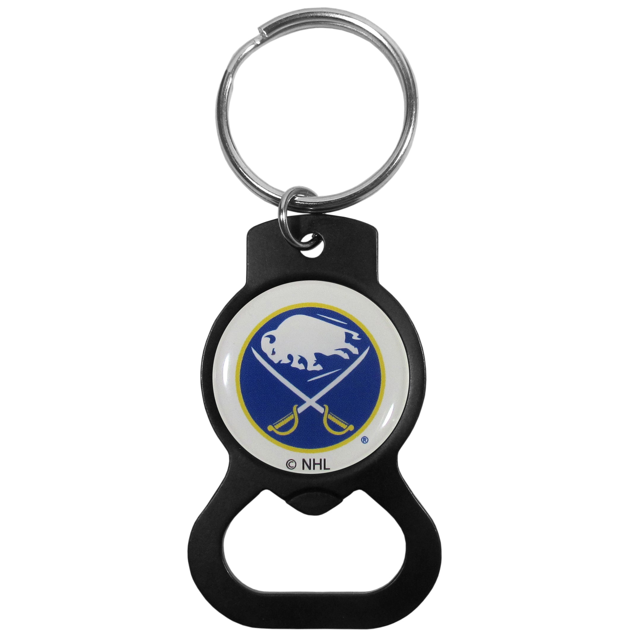 Buffalo Sabres Bottle Opener Key Chain, Black