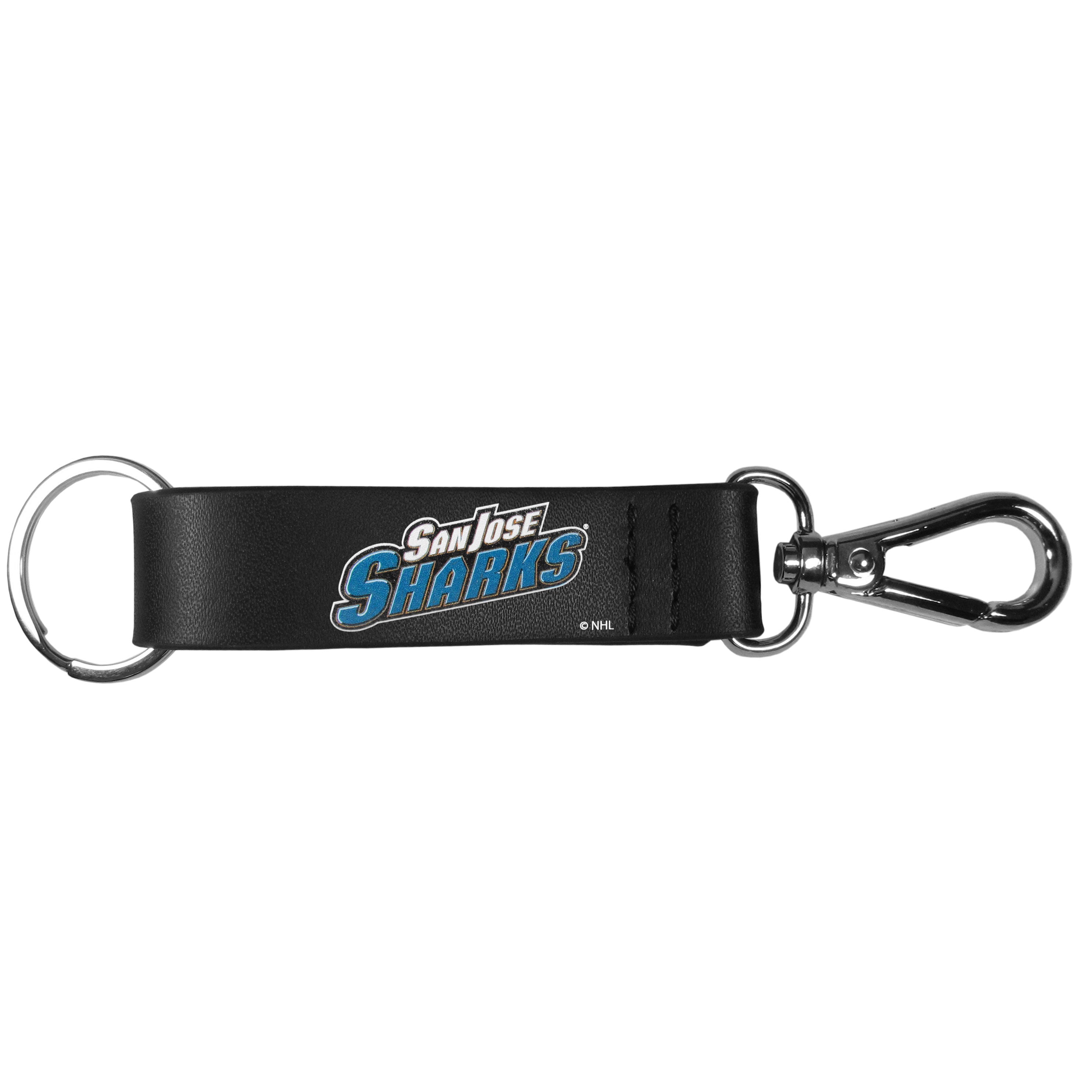 San Jose Sharks Black Strap Key Chain