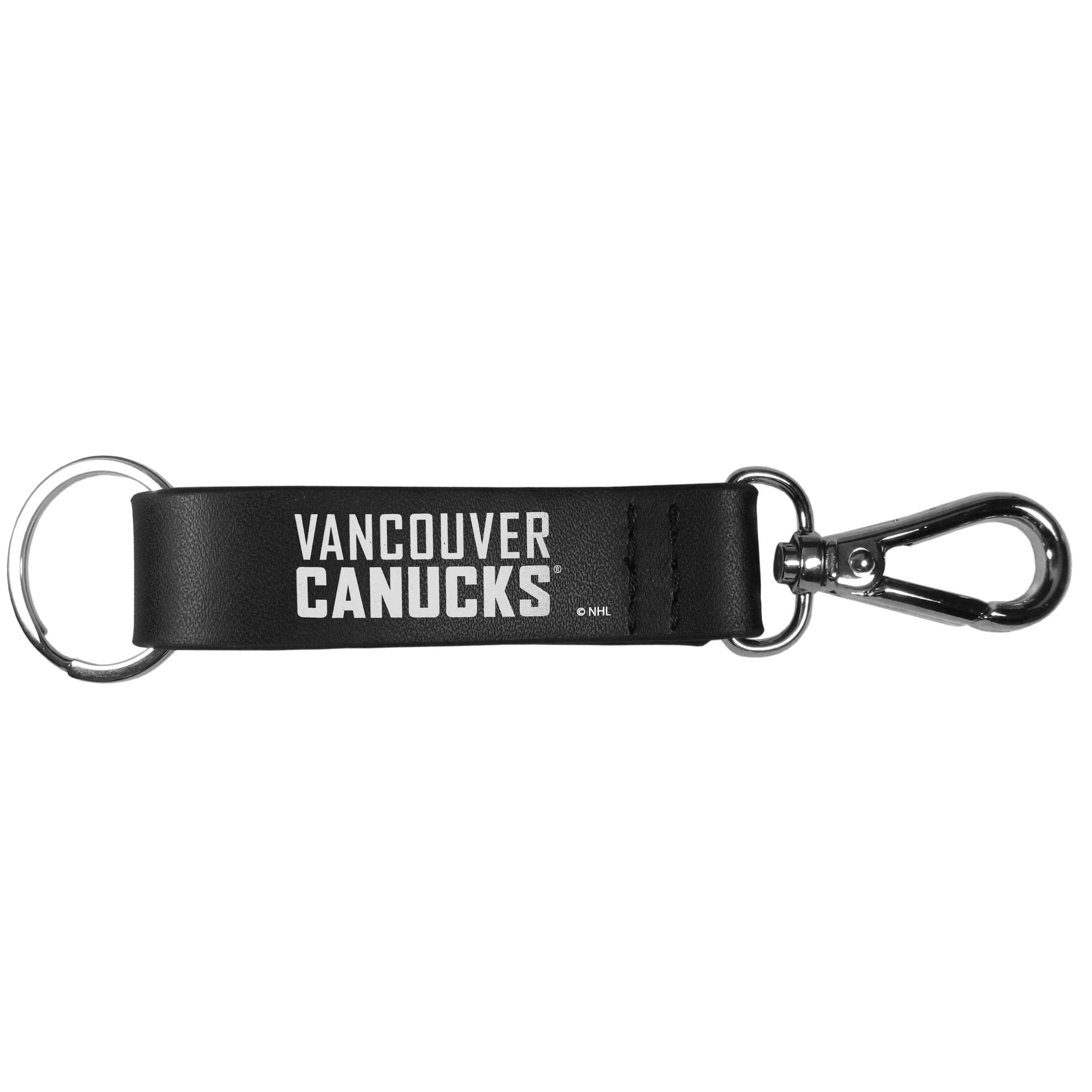 Vancouver Canucks Black Strap Key Chain