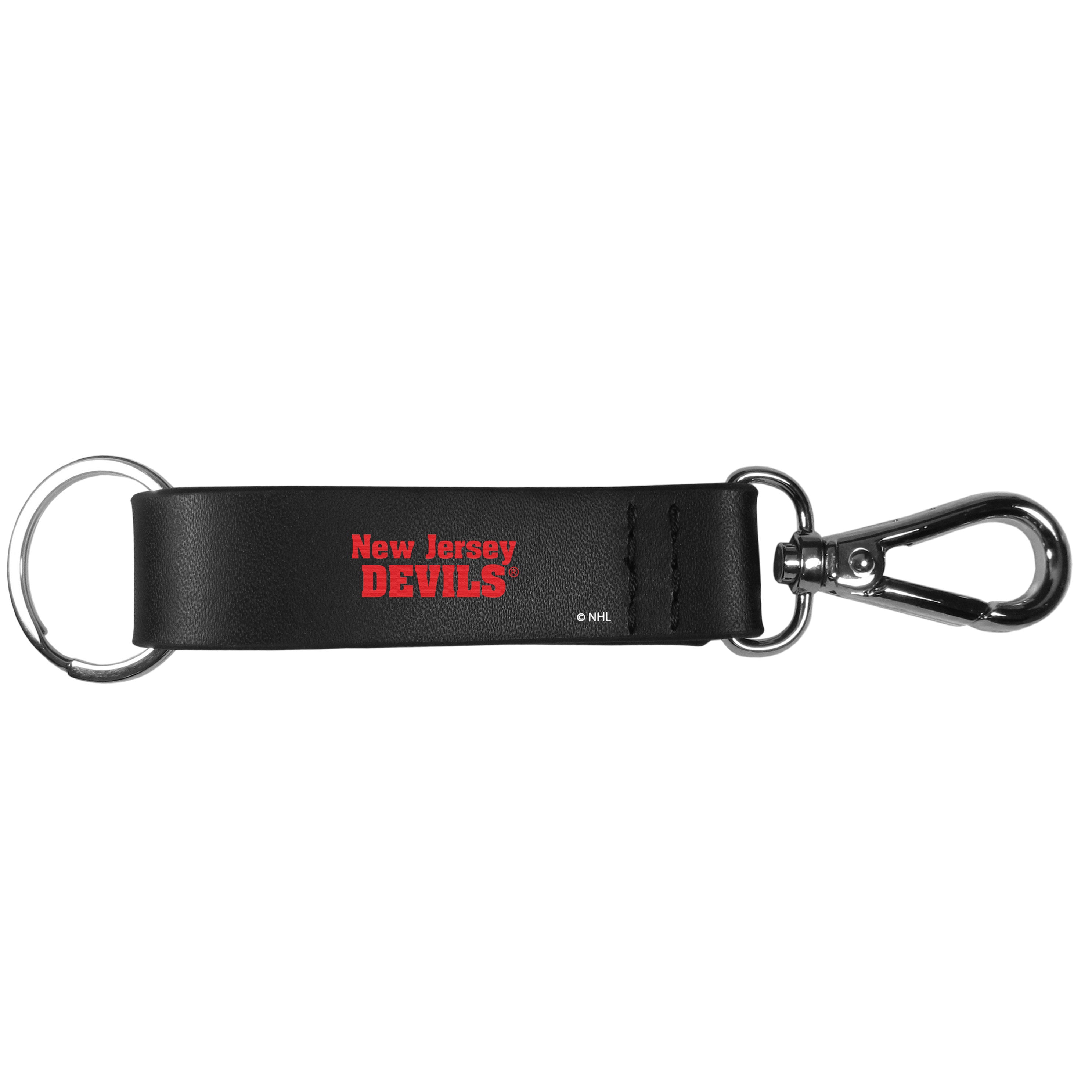 New Jersey Devils Black Strap Key Chain