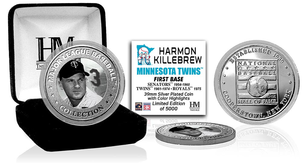 Harmon Killebrew Baseball Hall of Fame Silver Color Coin - Sports Collectibles, Sports Memorabilia, Sports Fan Shop, Sports Gifts