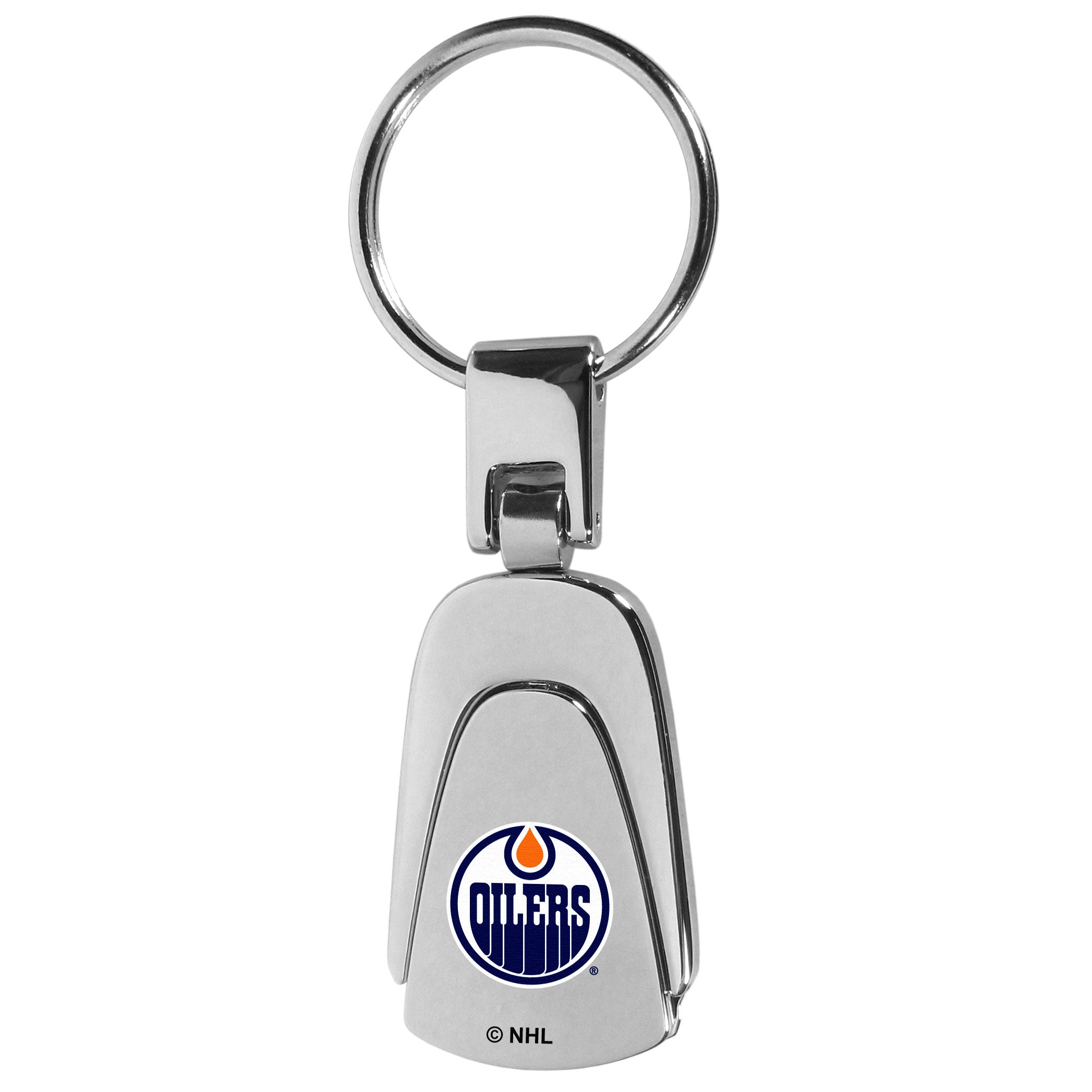 Edmonton Oilers Steel Teardop Key Chain