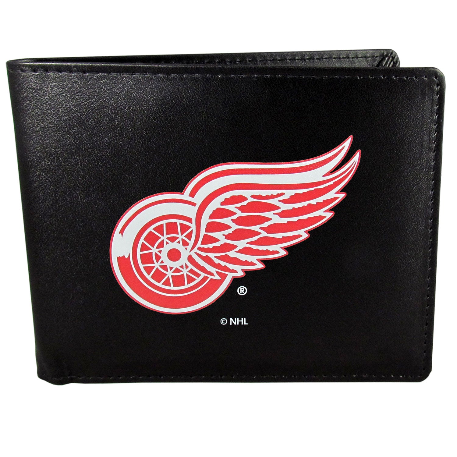 Detroit Red Wings Leather Bi-fold Wallet, Large Logo