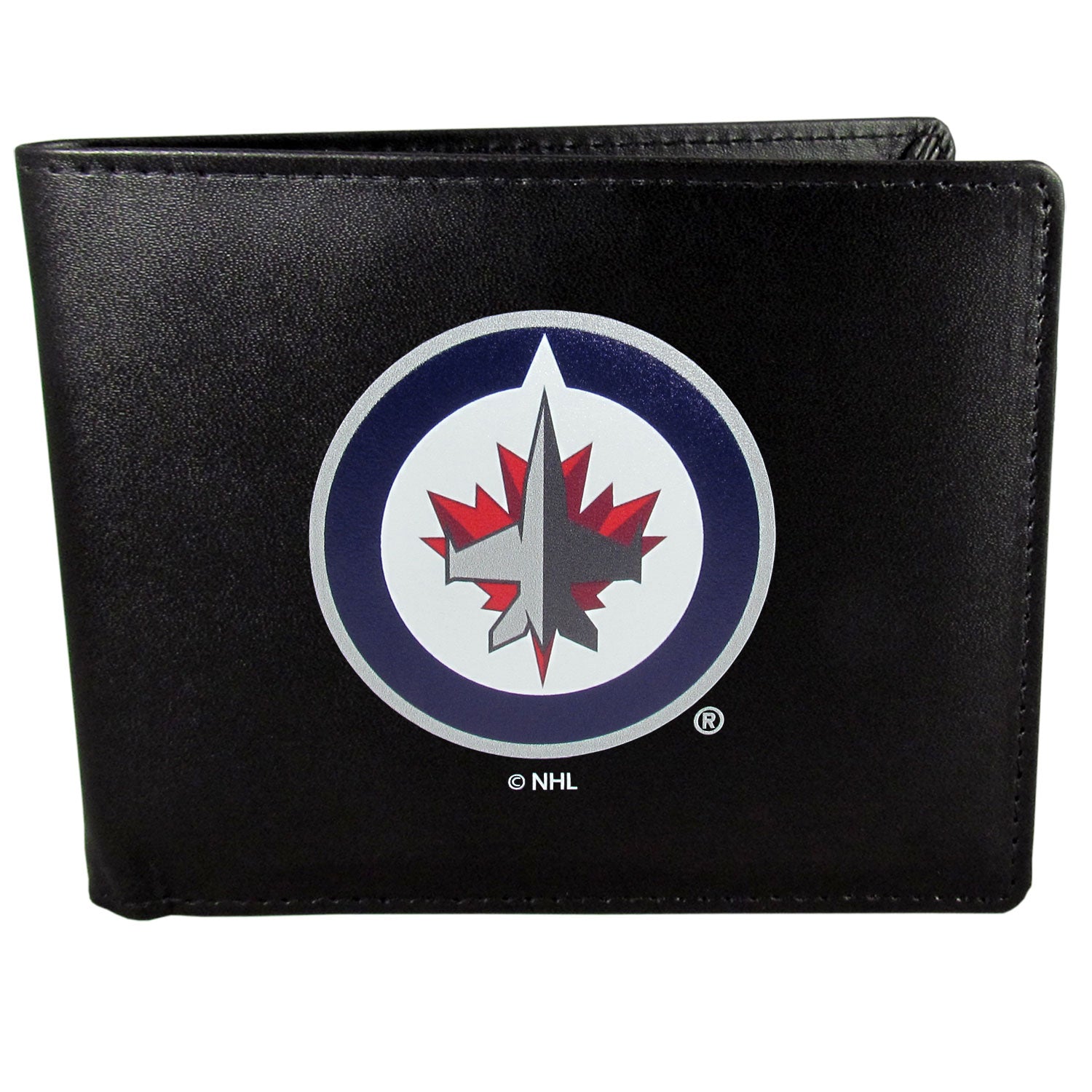 Winnipeg Jets??? Leather Bi-fold Wallet, Large Logo