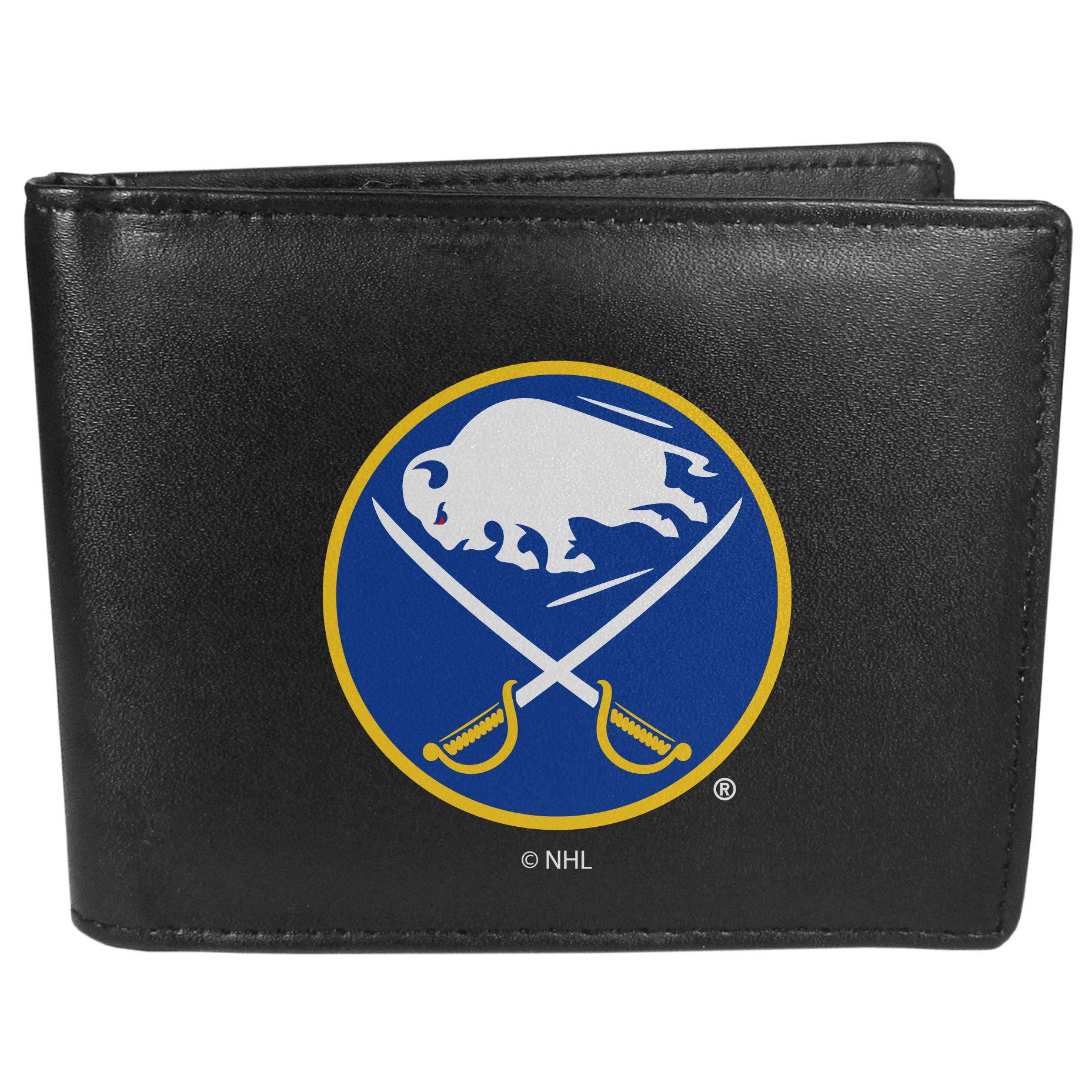 Buffalo Sabres Leather Bi-fold Wallet, Large Logo