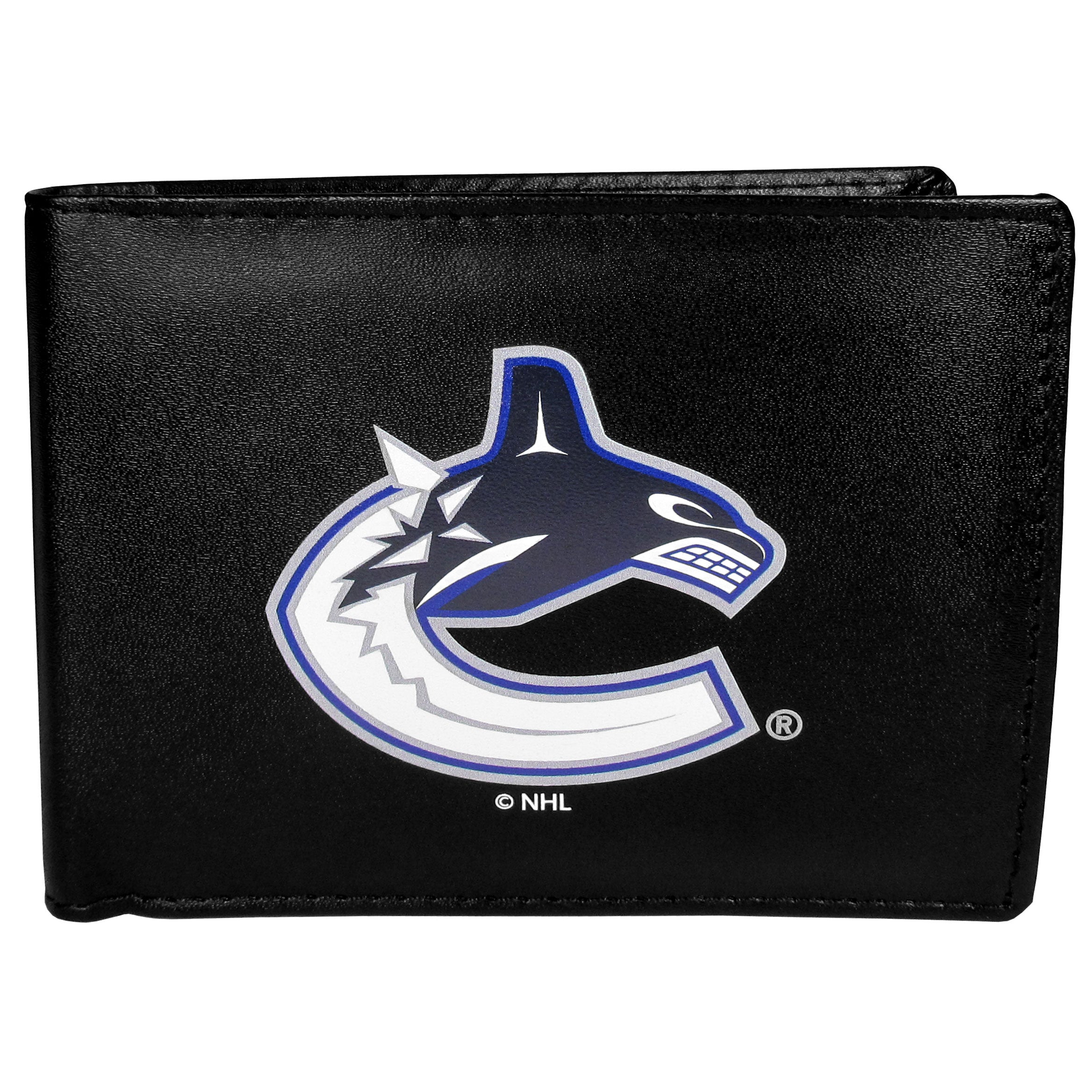 Vancouver Canucks Leather Bi-fold Wallet, Large Logo