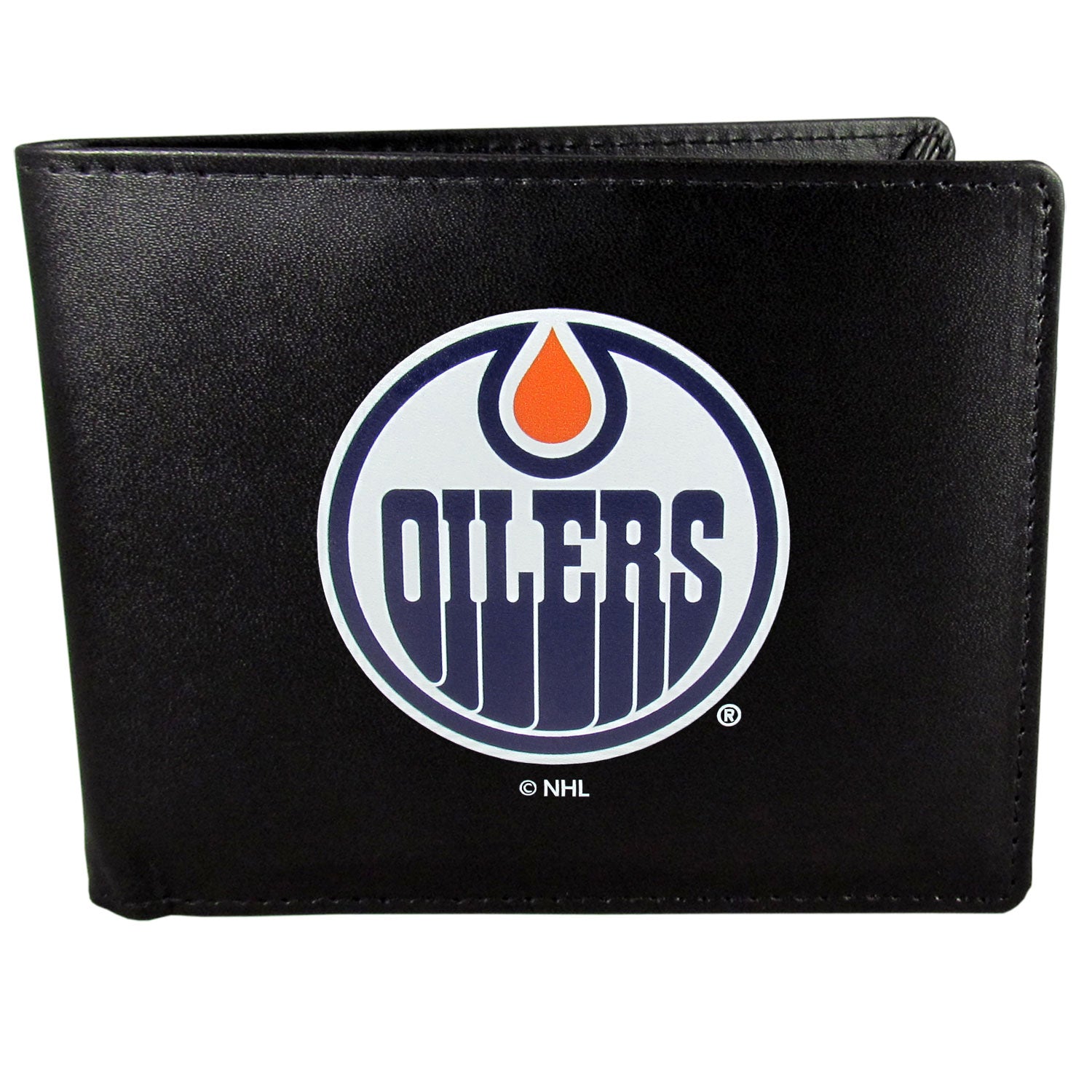 Edmonton Oilers Leather Bi-fold Wallet, Large Logo