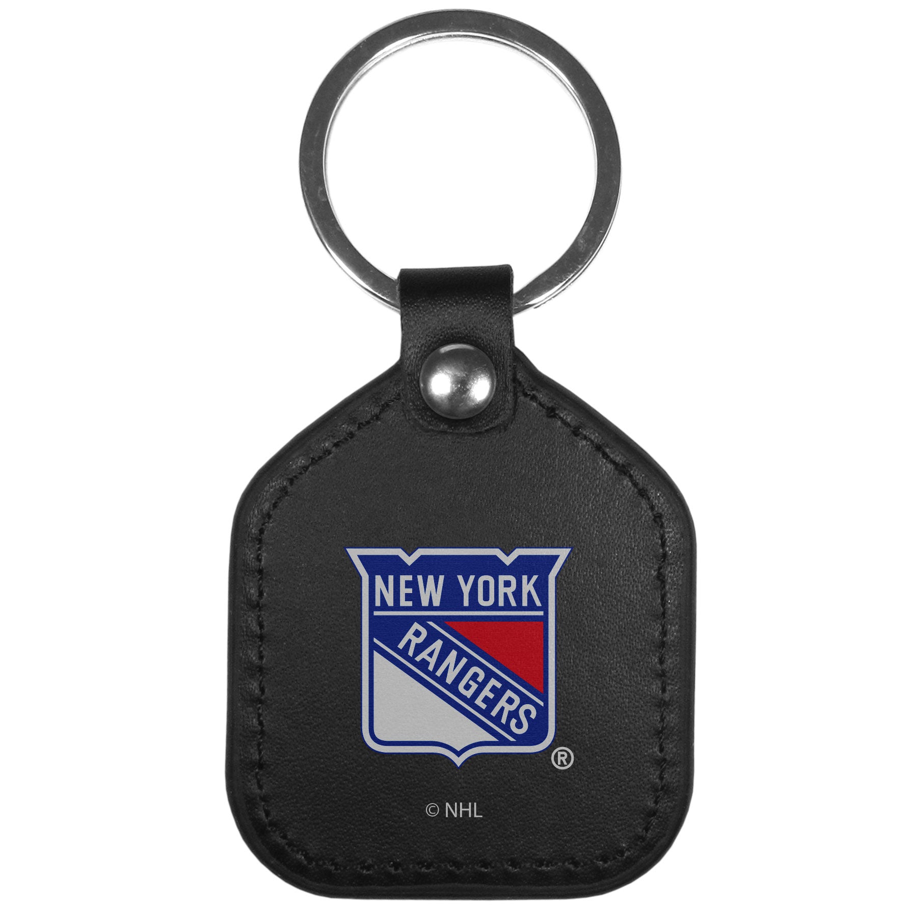 New York Rangers Leather Square Key Chains