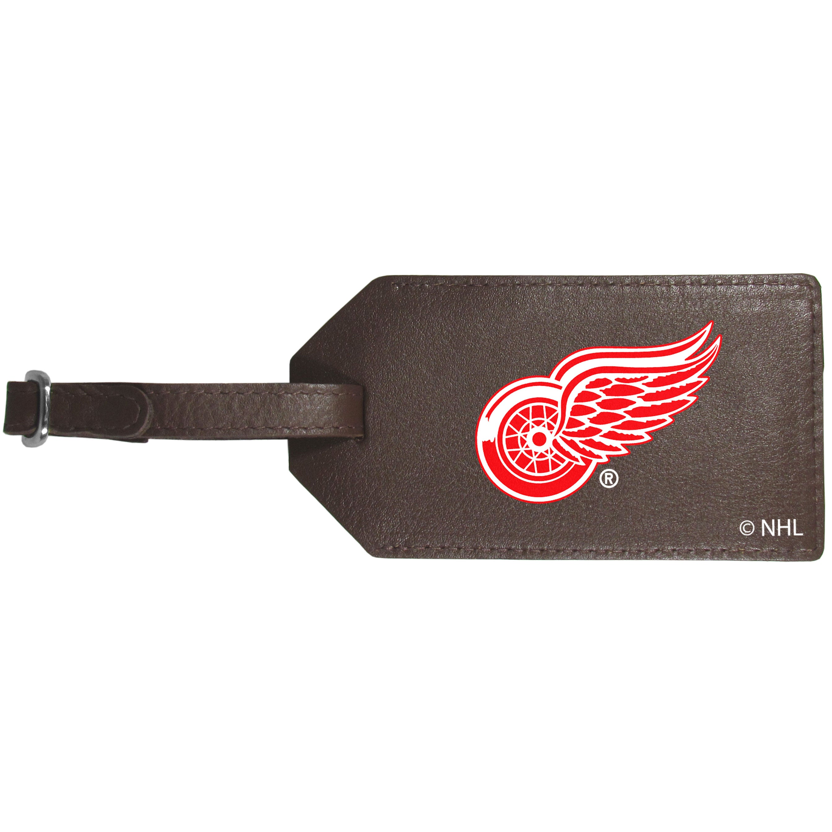 Detroit Red Wings Leather Luggage Strap