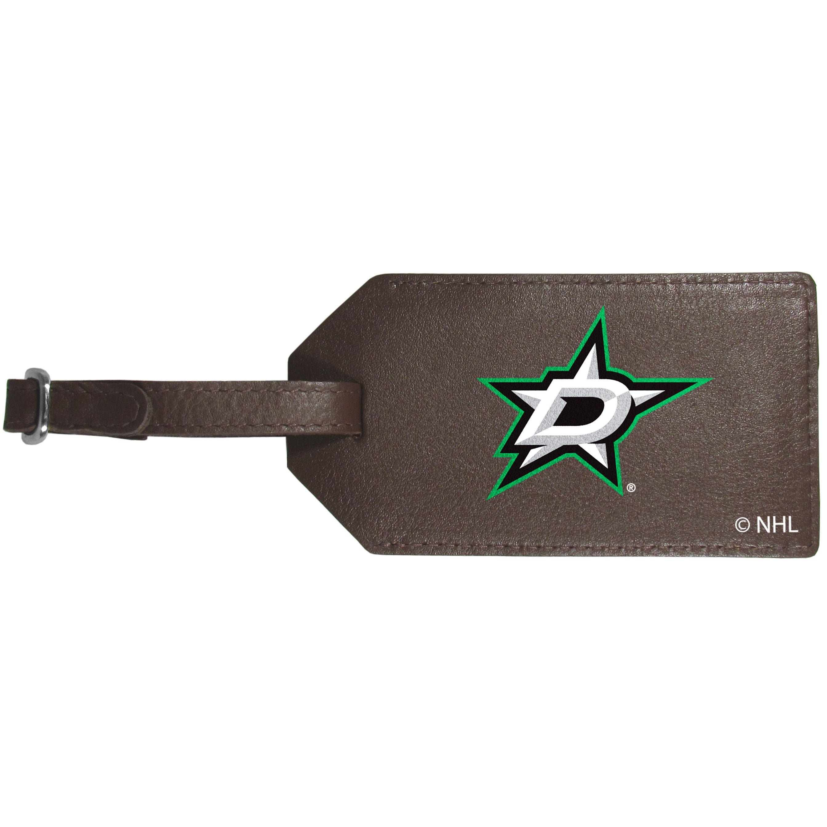 Dallas Stars Leather Luggage Strap