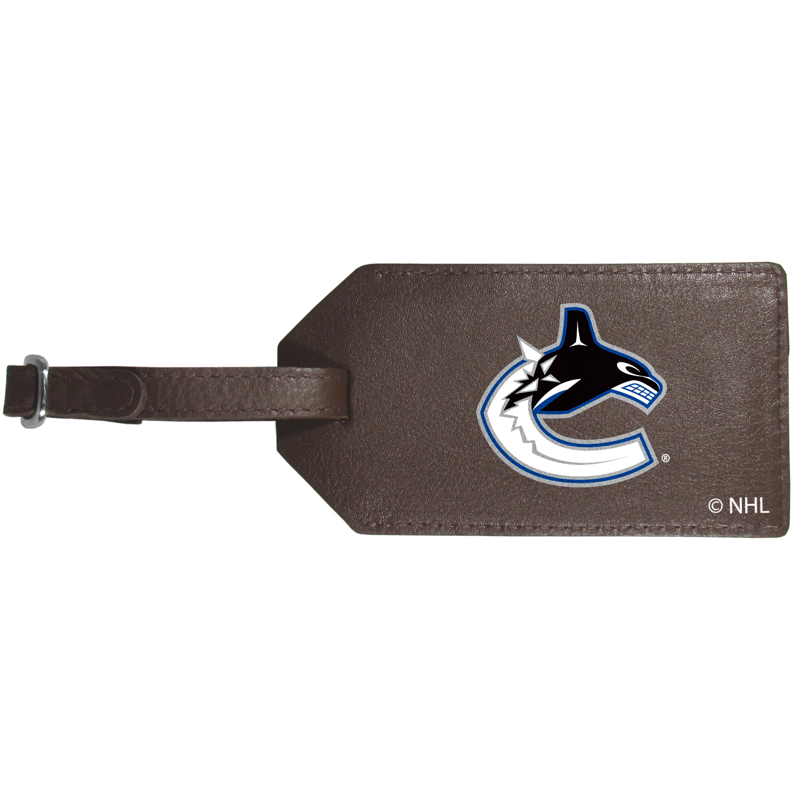 Vancouver Canucks Leather Luggage Strap