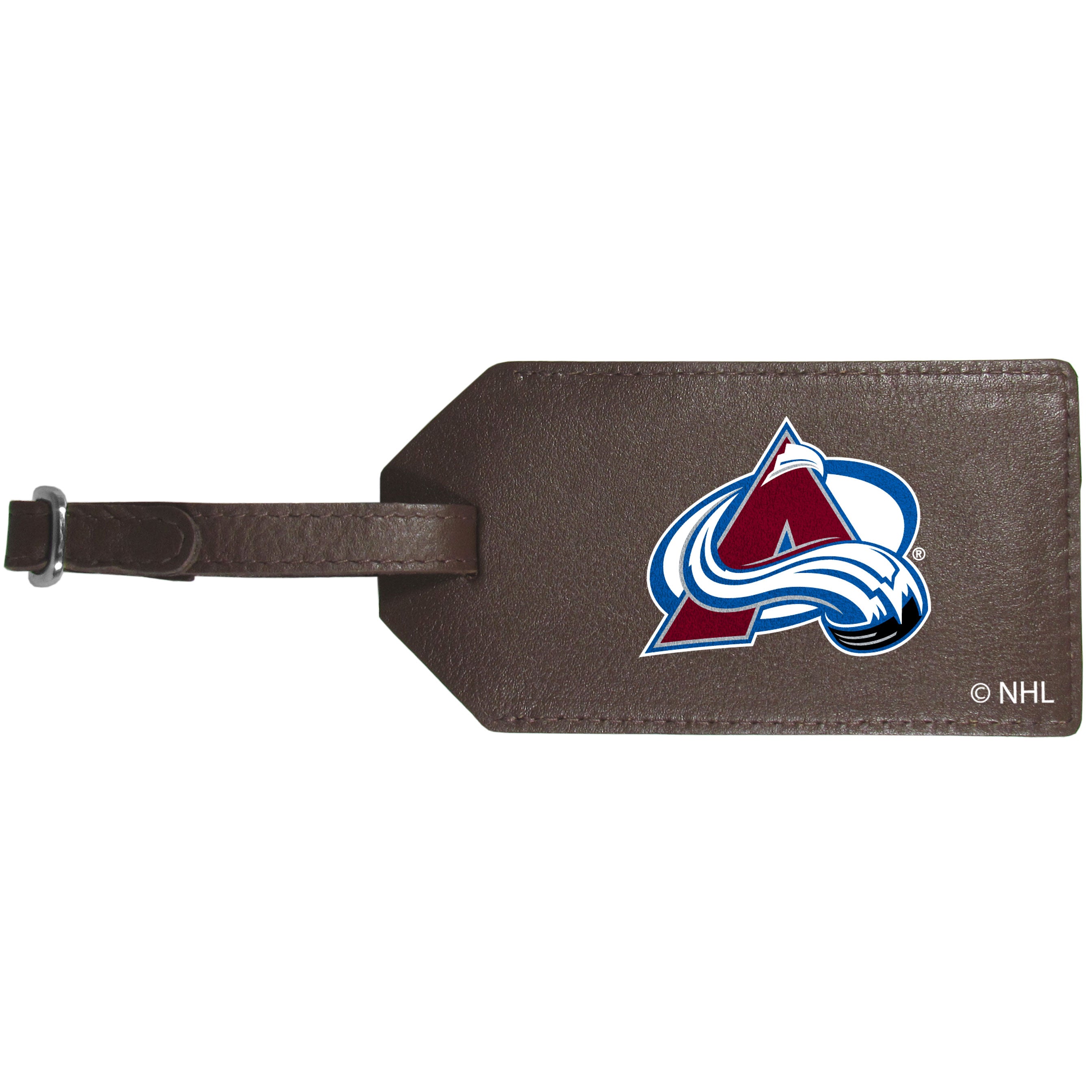 Colorado Avalanche Leather Luggage Strap
