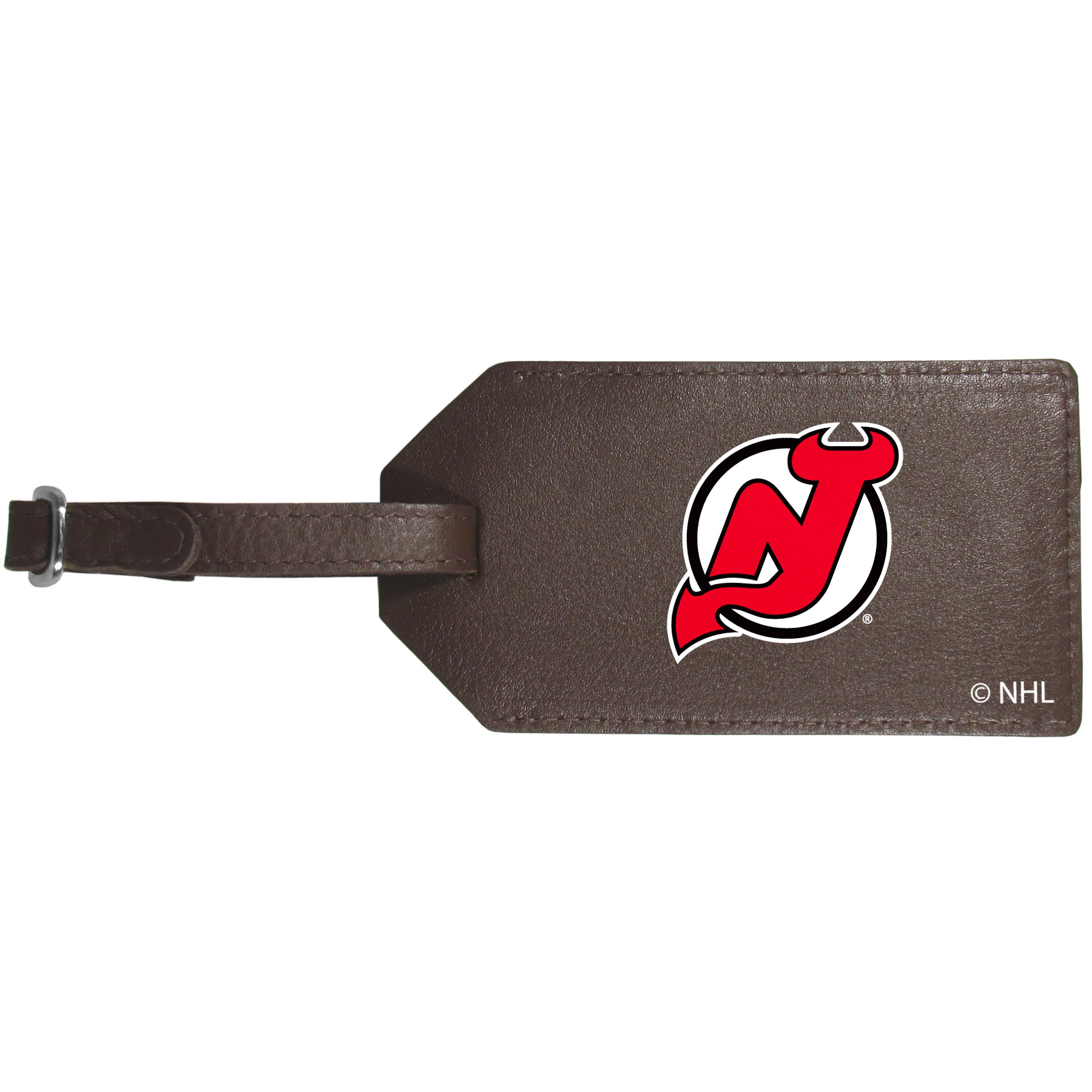 New Jersey Devils Leather Luggage Strap