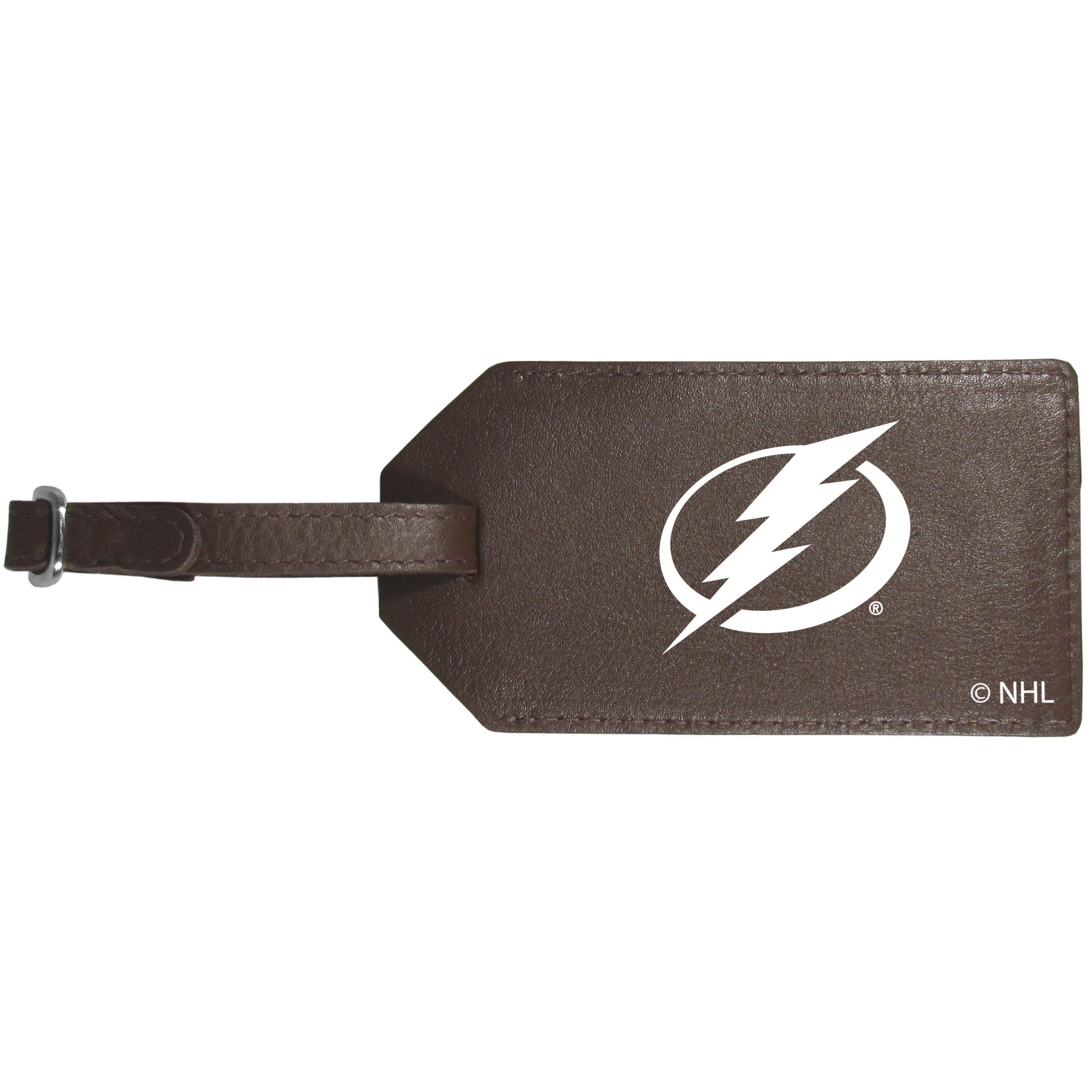 Tampa Bay Lightning Leather Luggage Strap