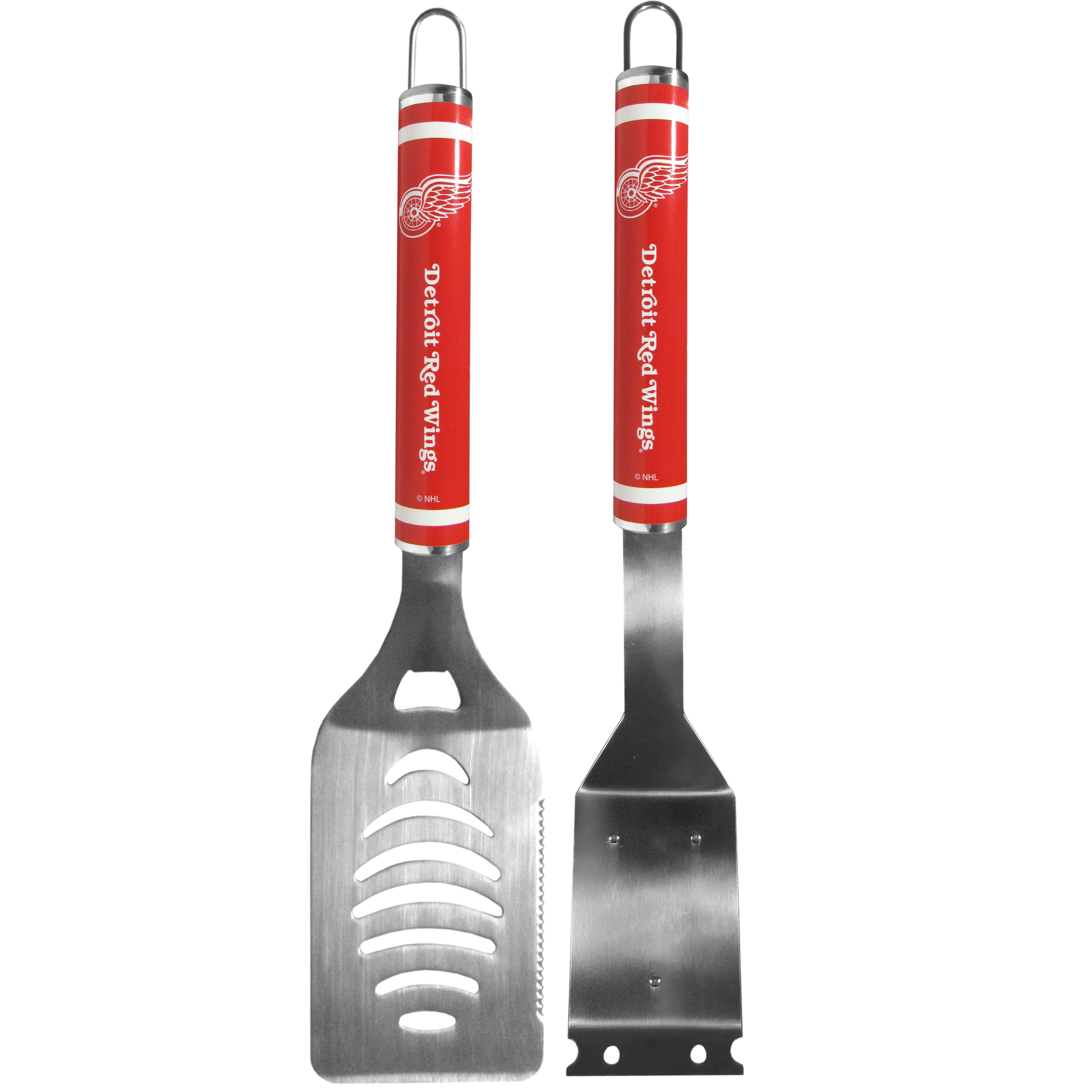 Detroit Red Wings Logo Grill Brush/Scraper and Spatula