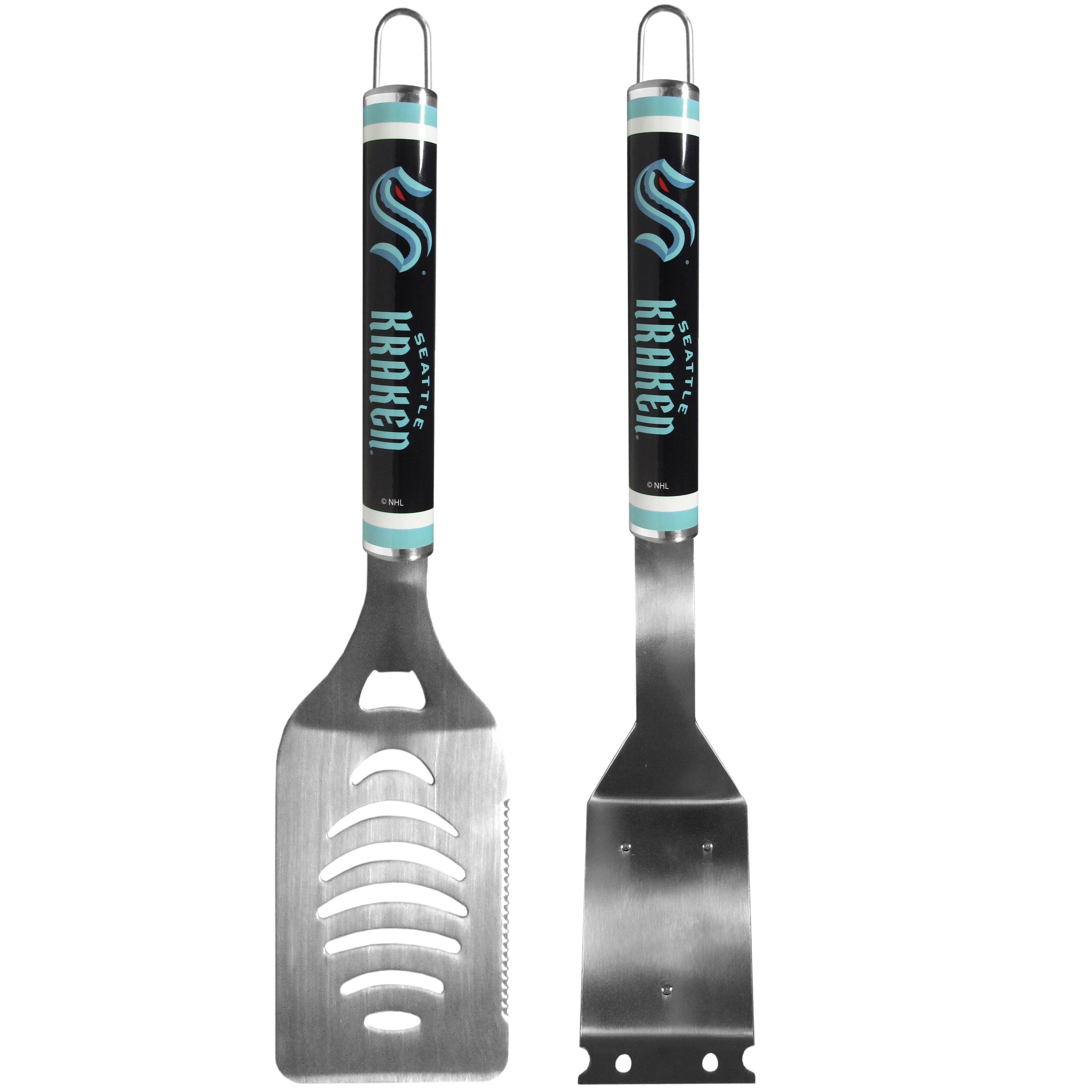 Seattle Kraken Logo Grill Brush/Scraper and Spatula