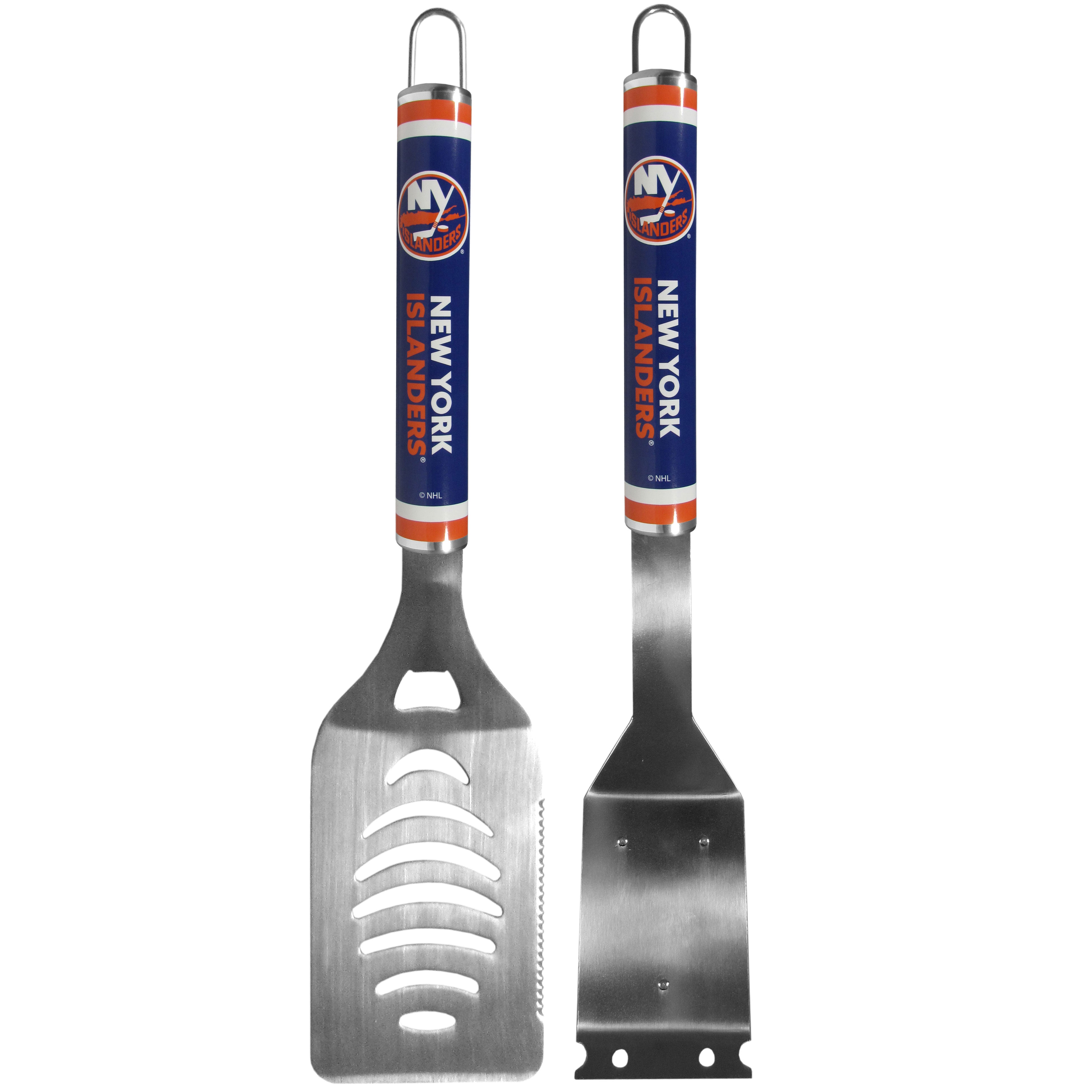 New York Islanders Logo Grill Brush/Scraper and Spatula
