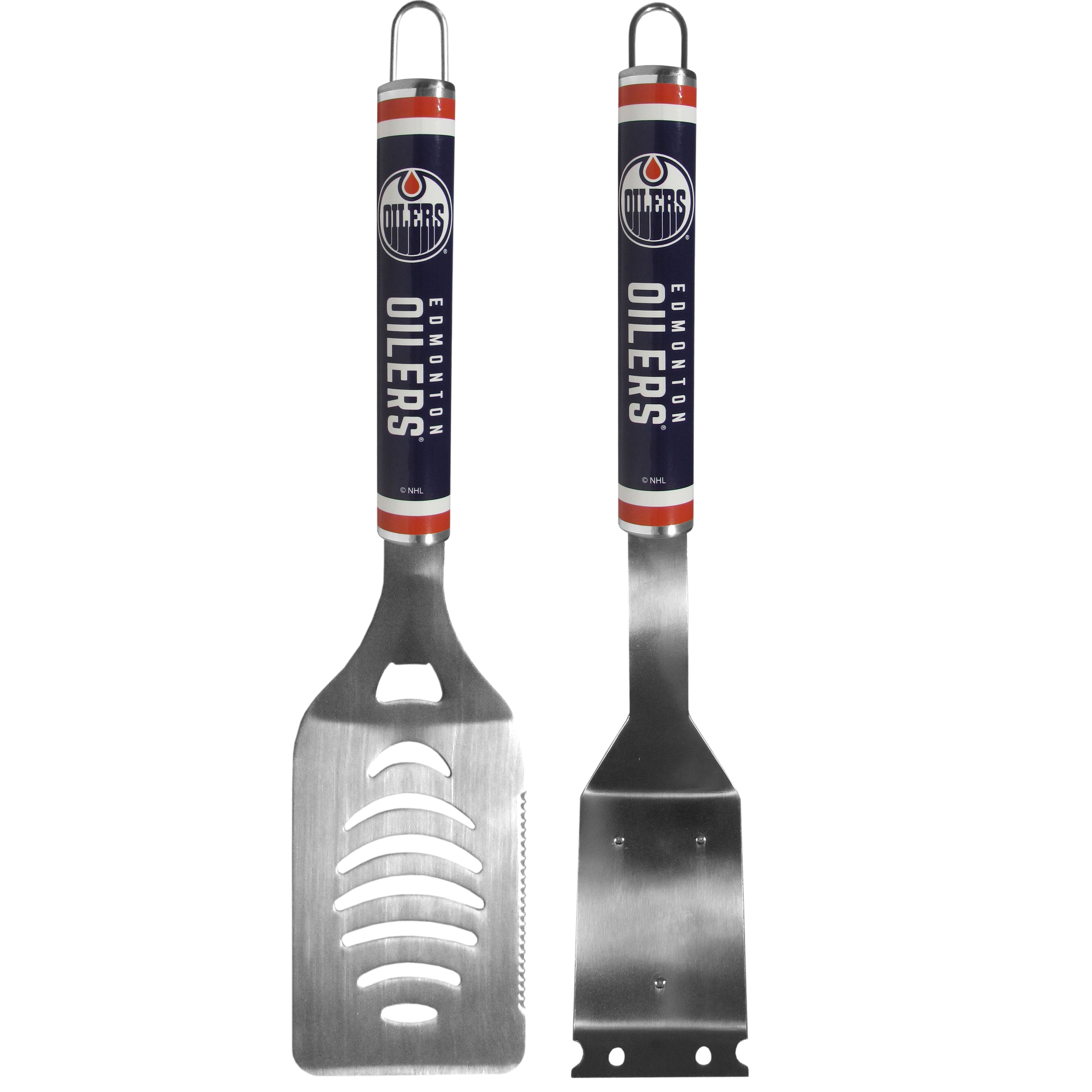 Edmonton Oilers Logo Grill Brush/Scraper and Spatula