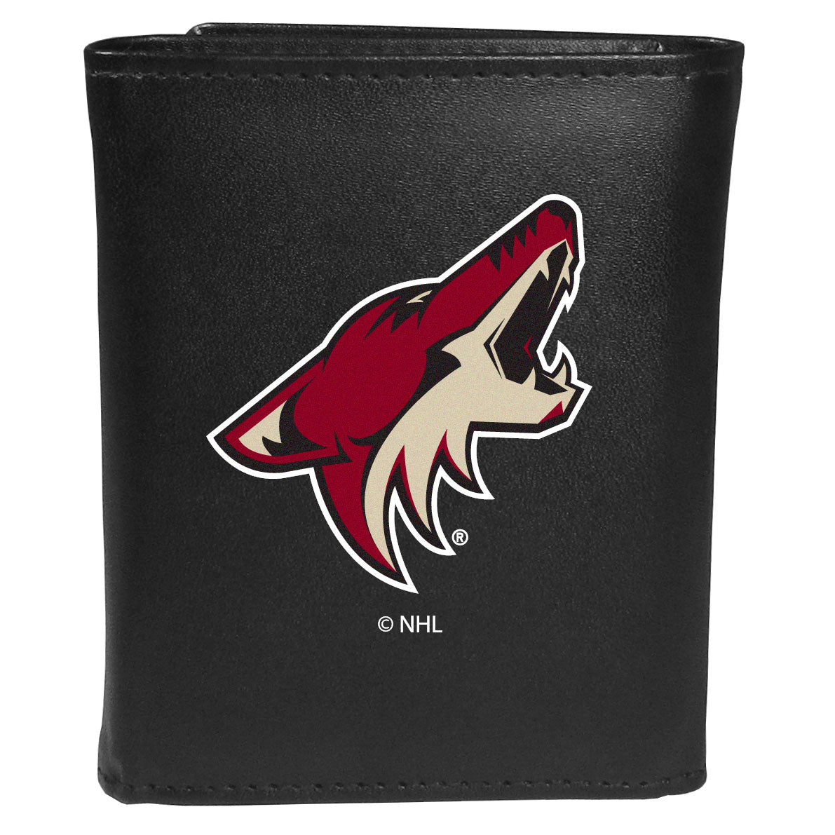 Arizona Coyotes Leather Tri-fold Wallet, Large Logo