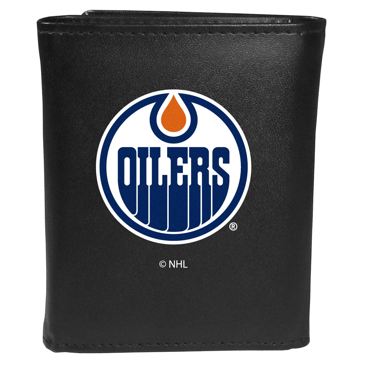 Edmonton Oilers Leather Tri-fold Wallet, Large Logo