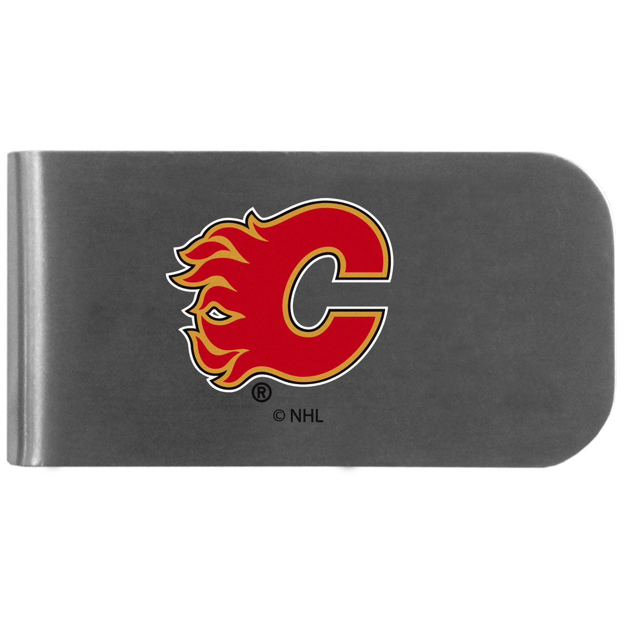 Calgary Flames Logo Bottle Opener Money Clip