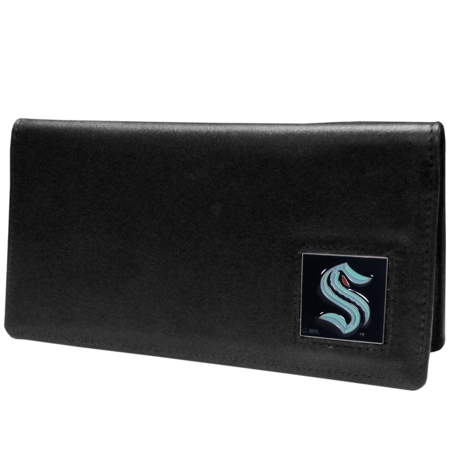 Seattle Kraken Leather Checkbook Cover