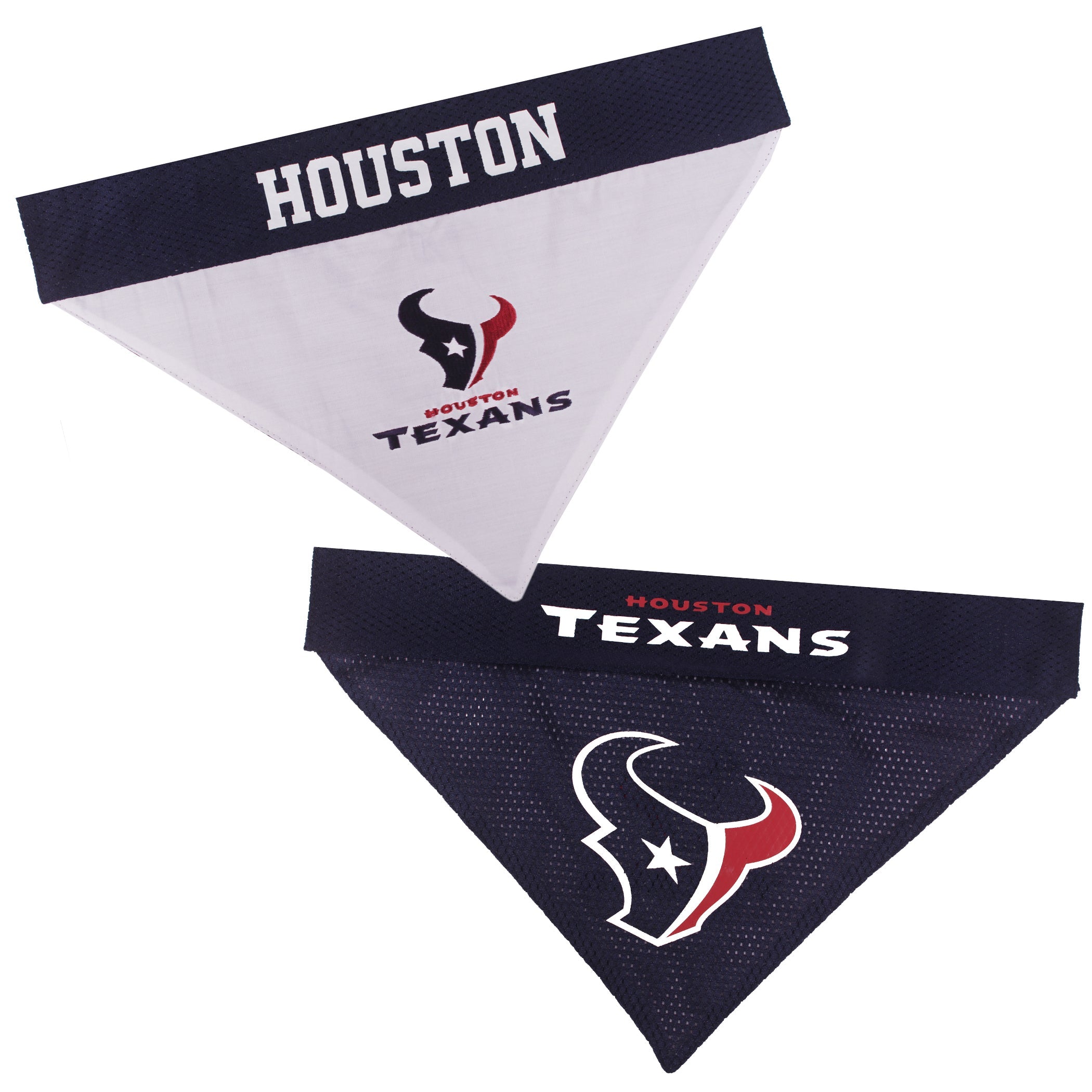 Houston Texans Reversible Bandana Pets First - Sports Collectibles, Sports Memorabilia, Sports Fan Shop, Sports Gifts