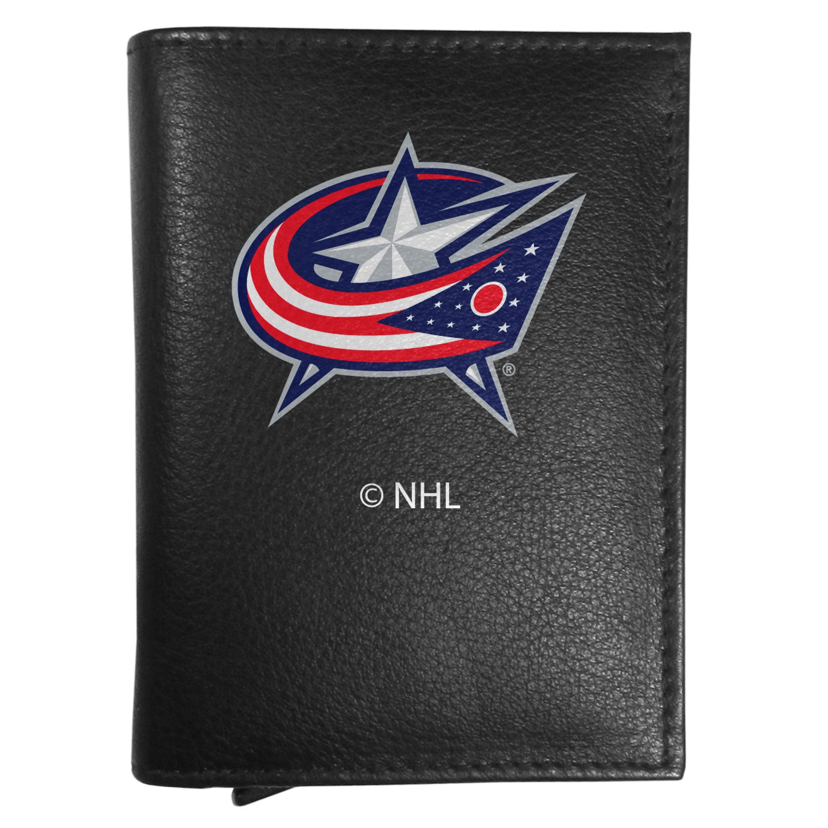Columbus Blue Jackets Leather RFID Pop-Up Wallet