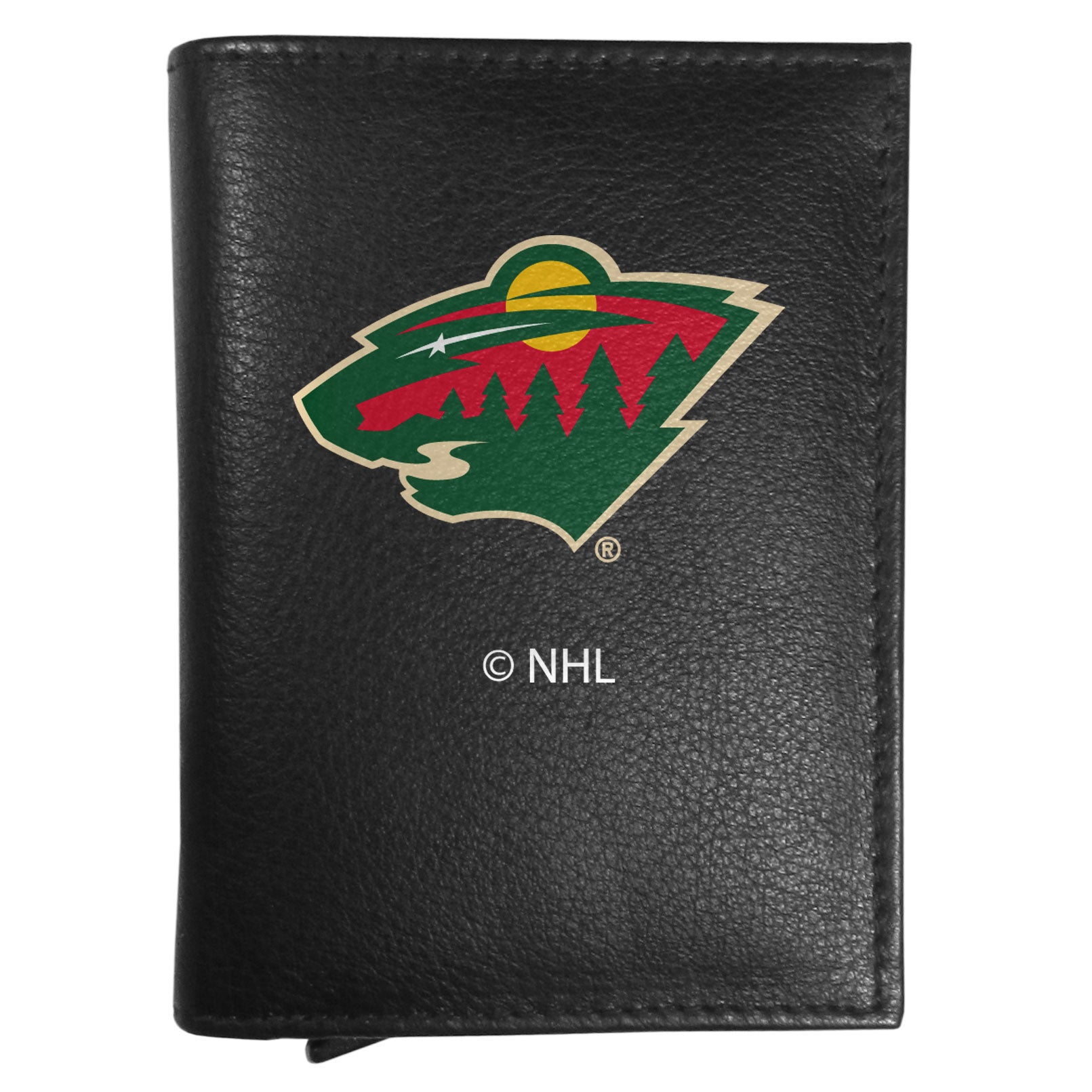 Minnesota Wild Leather RFID Pop-Up Wallet